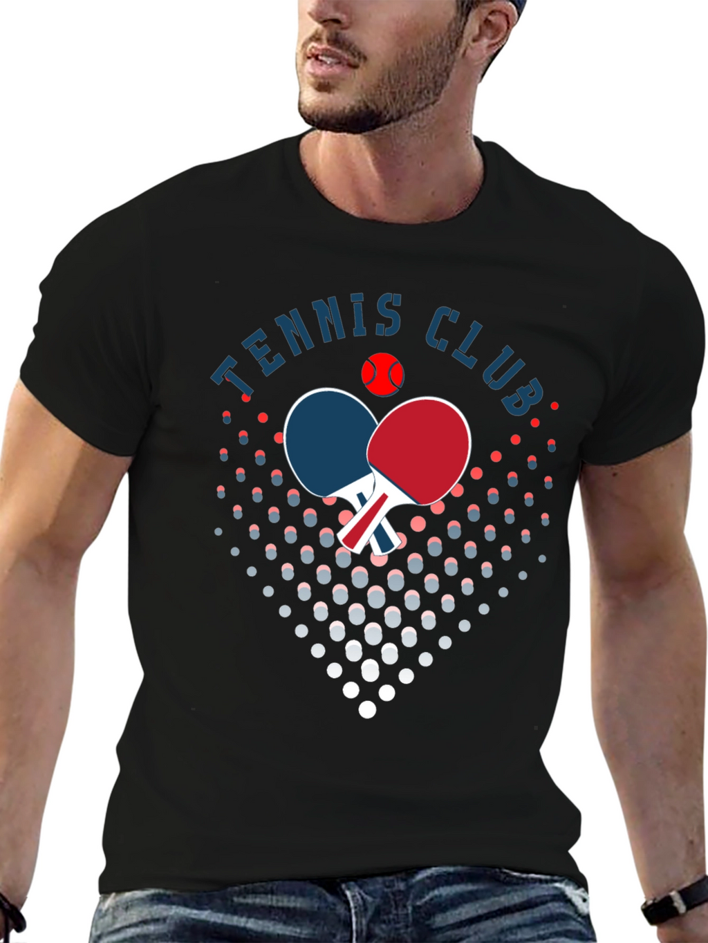 Tennis Club Graphic T-Shirt - Stylish Cotton Tee