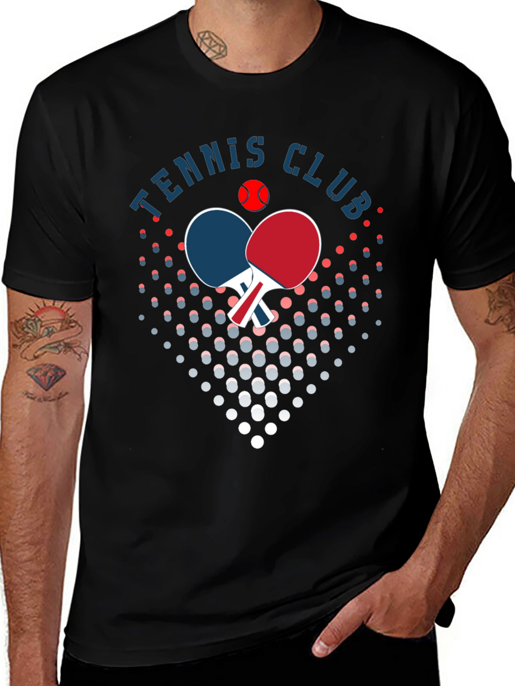 Tennis Club Graphic T-Shirt - Stylish Cotton Tee