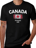 Canada Flag T-Shirt - Mens Black Tee