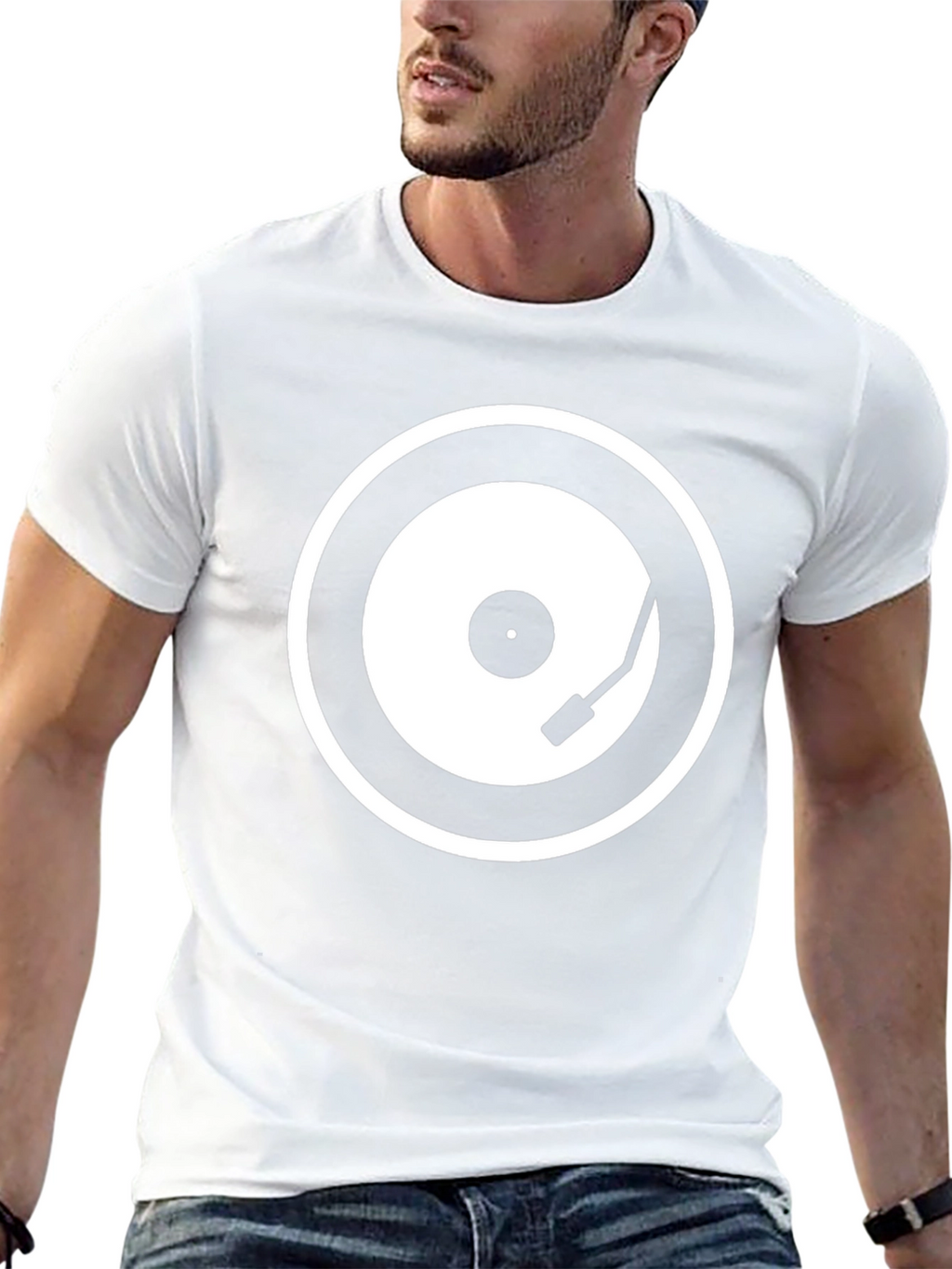 Cool Vinyl Record Graphic T-Shirt