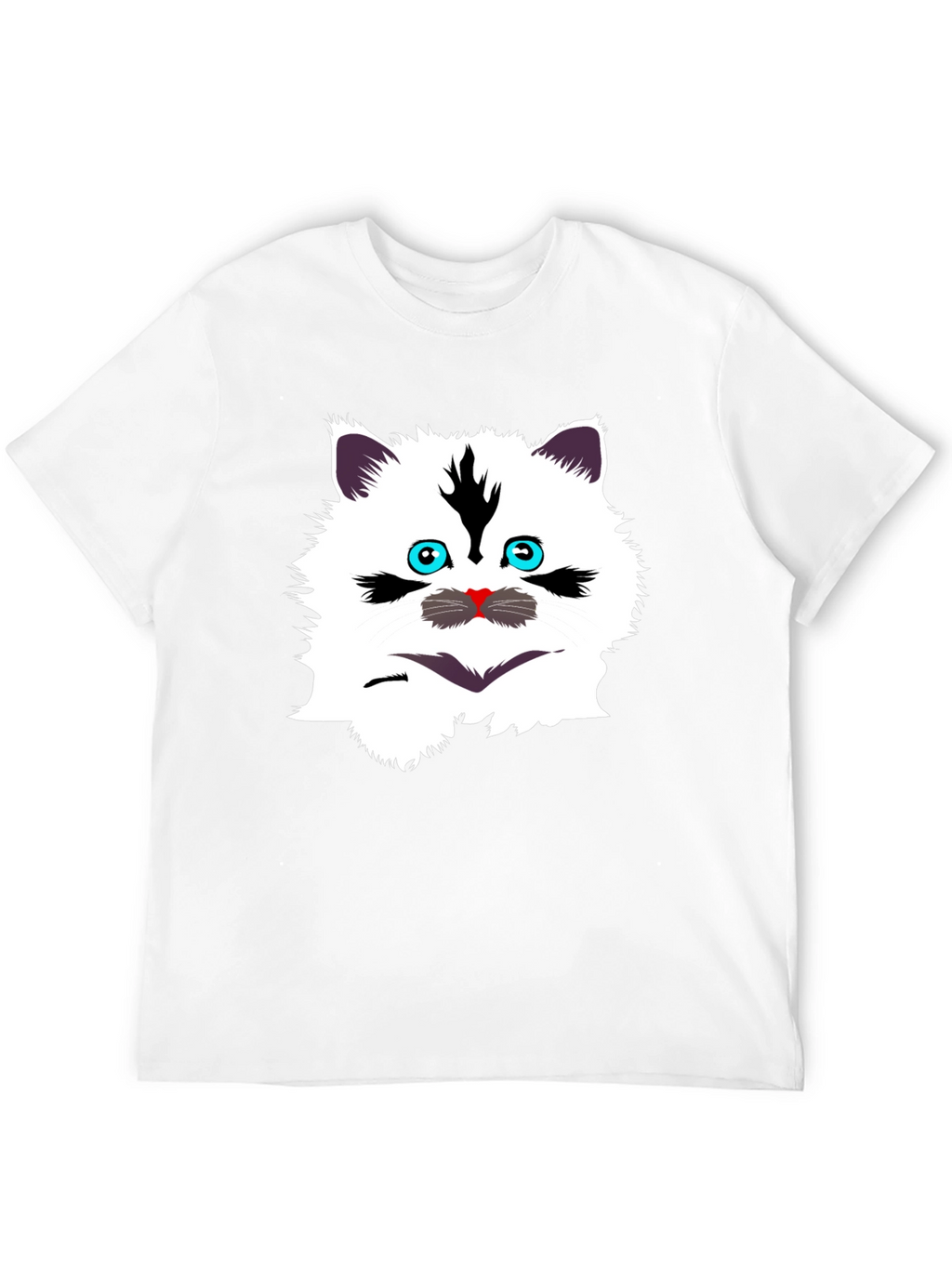 Funny Cat Graphic Tee - Black T-Shirt