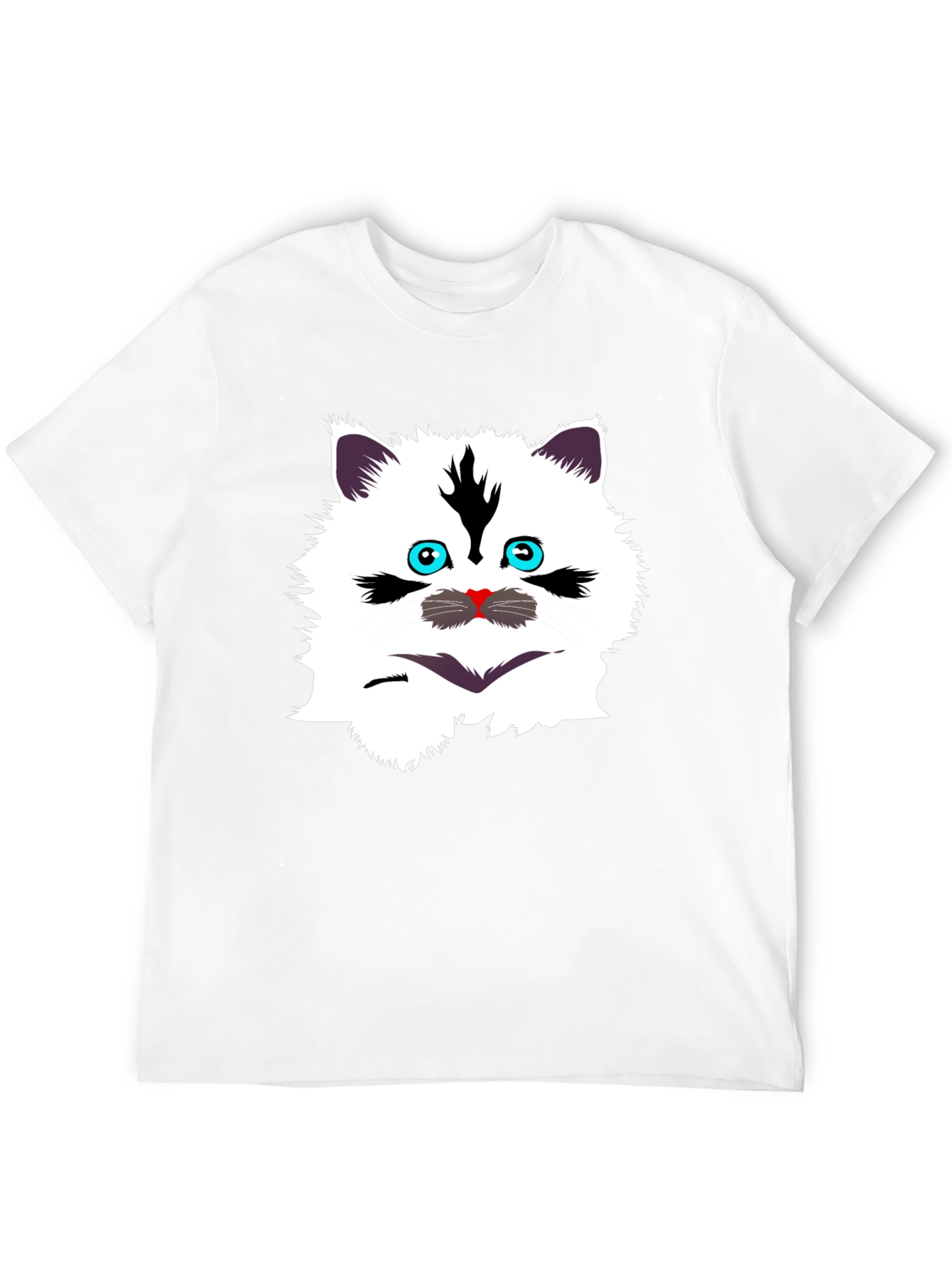 Funny Cat Graphic Tee - Black T-Shirt
