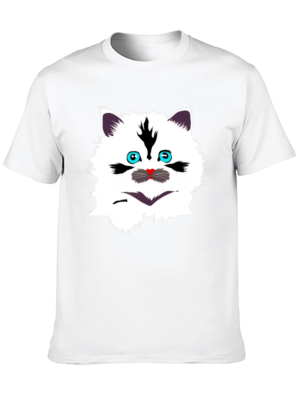 Funny Cat Graphic Tee - Black T-Shirt