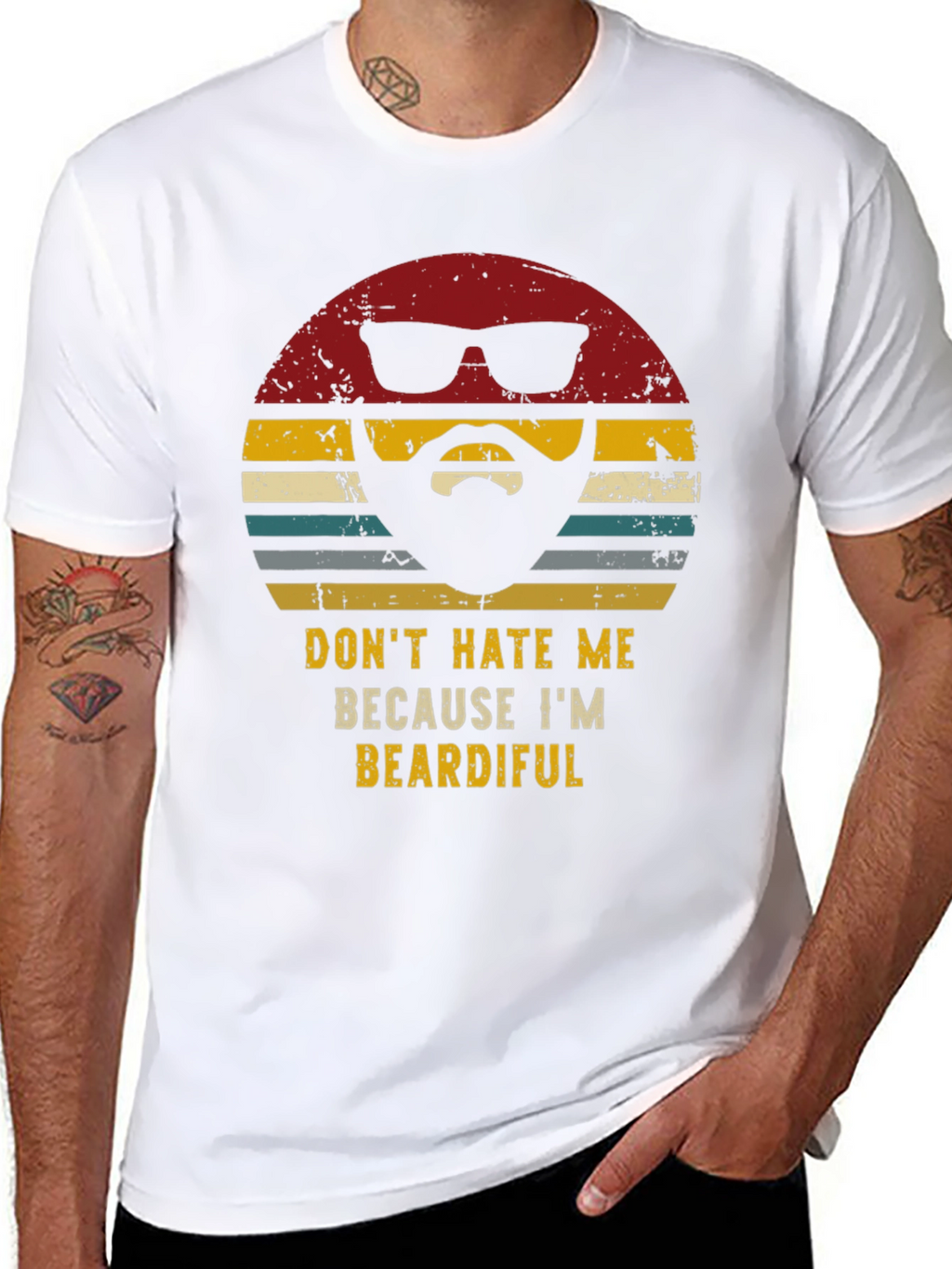 Beardiful Graphic T-Shirt - Novelty Mens Tee