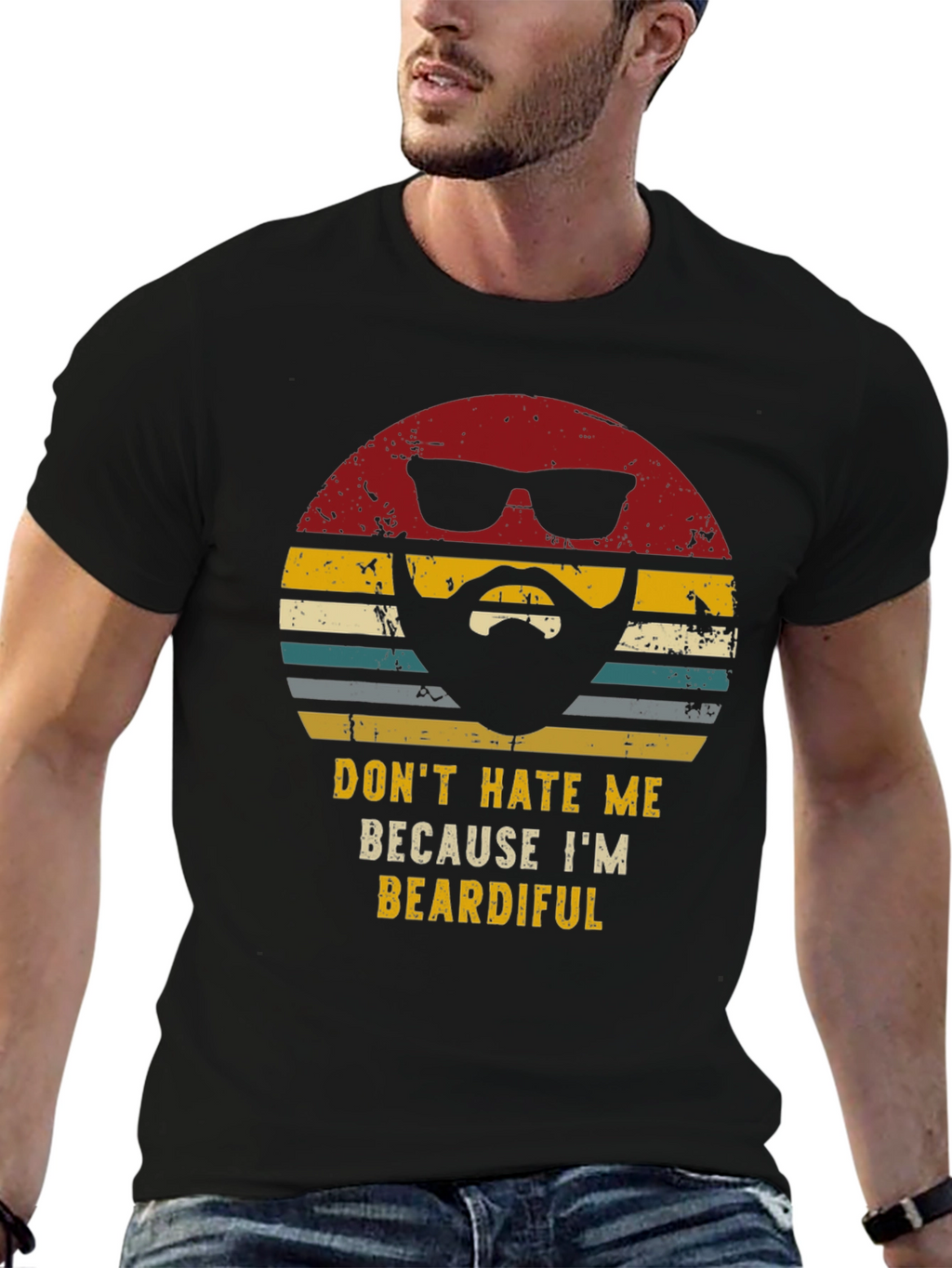 Beardiful Graphic T-Shirt - Novelty Mens Tee