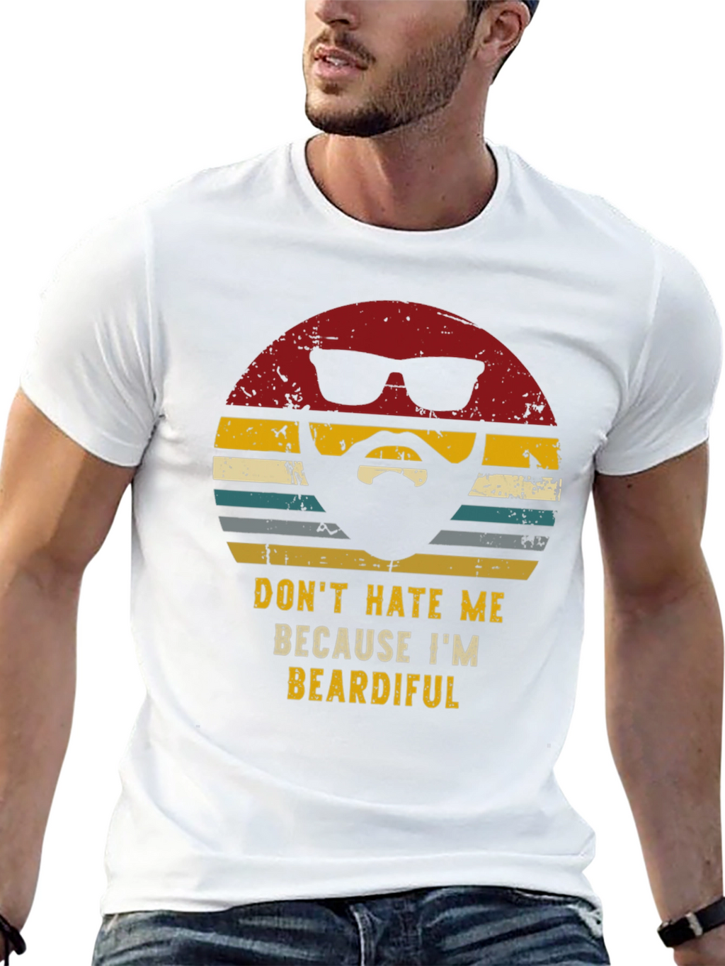 Beardiful Graphic T-Shirt - Novelty Mens Tee