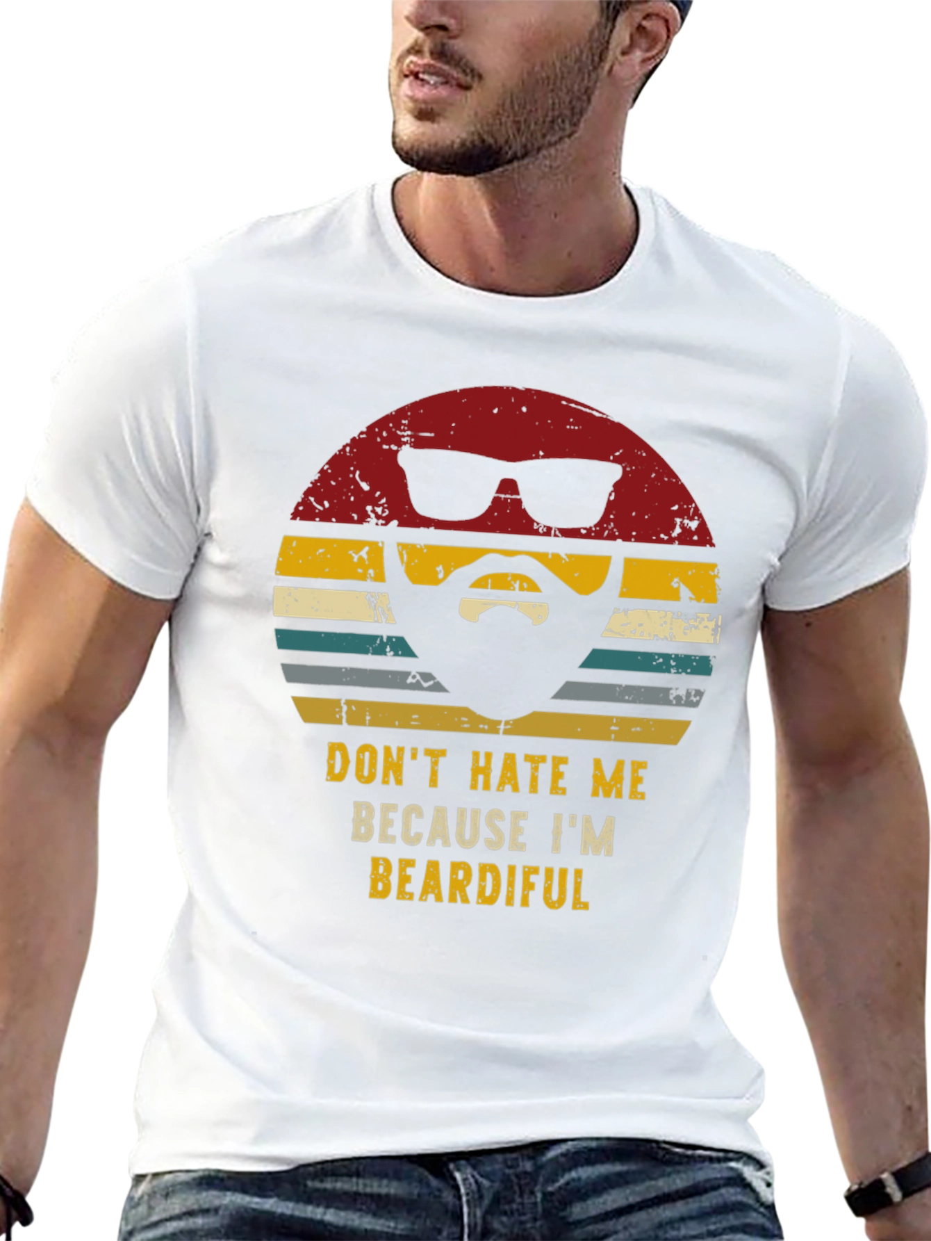Beardiful Graphic T-Shirt - Novelty Mens Tee