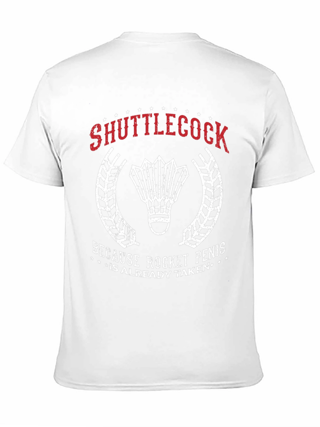 Shuttlecock Rocket Penis T-Shirt
