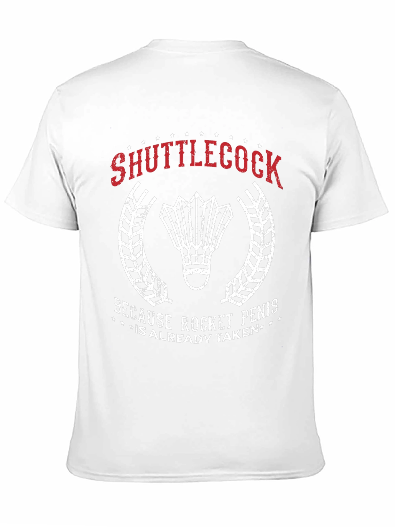 Shuttlecock Rocket Penis T-Shirt