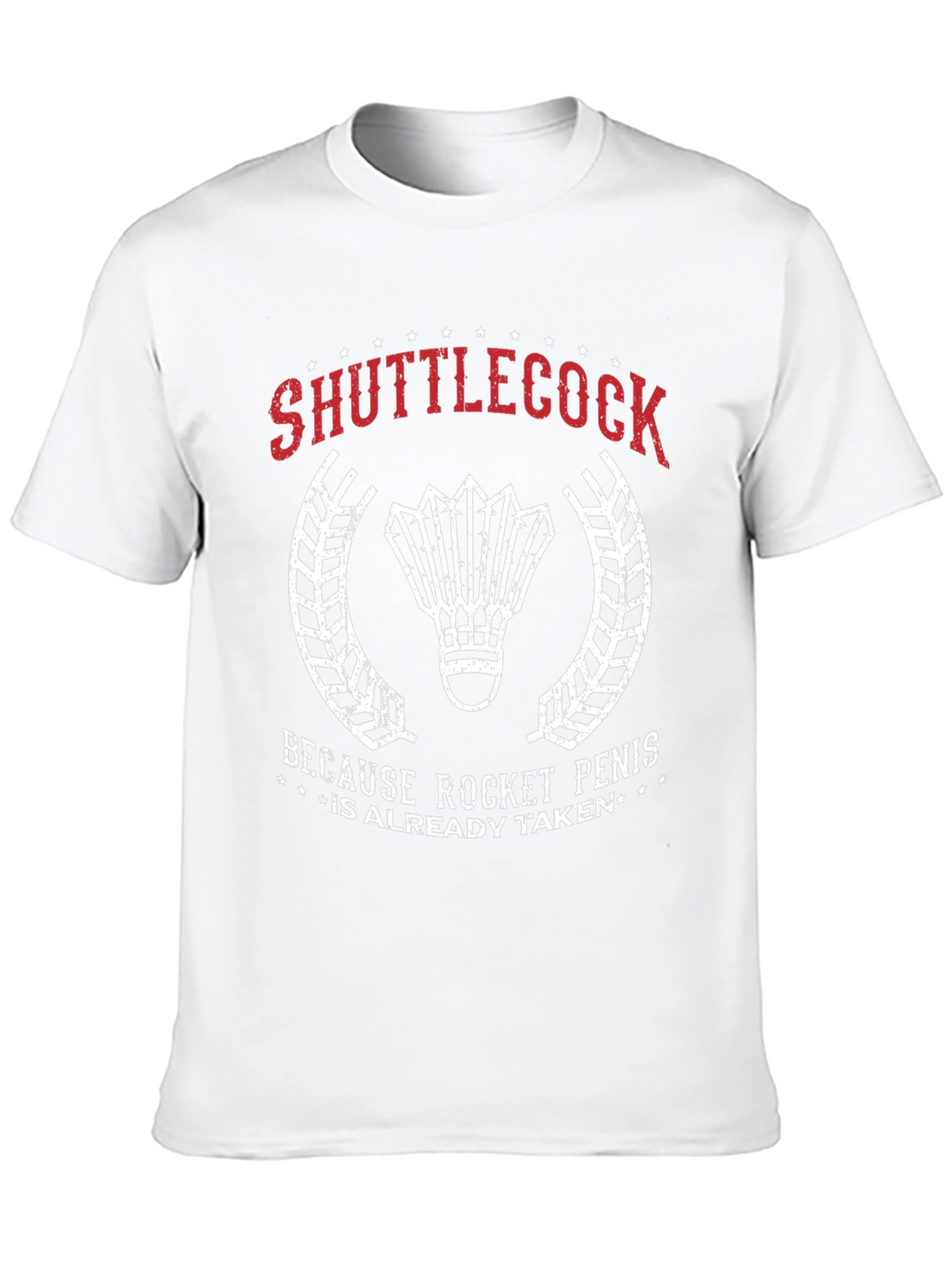 Shuttlecock Rocket Penis T-Shirt
