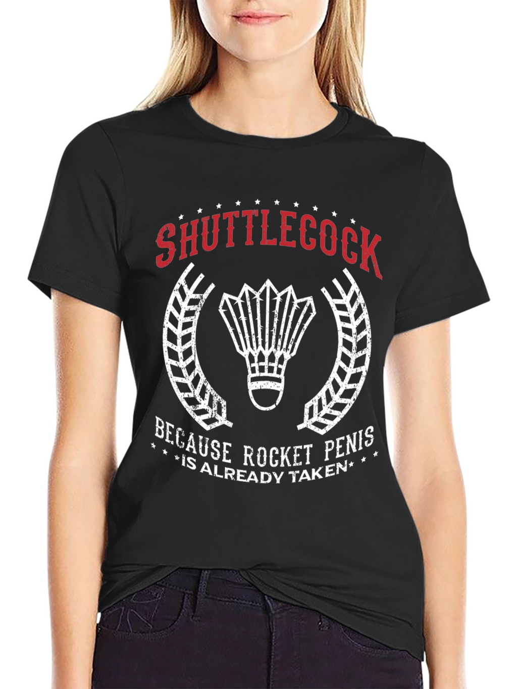 Shuttlecock Rocket Penis T-Shirt