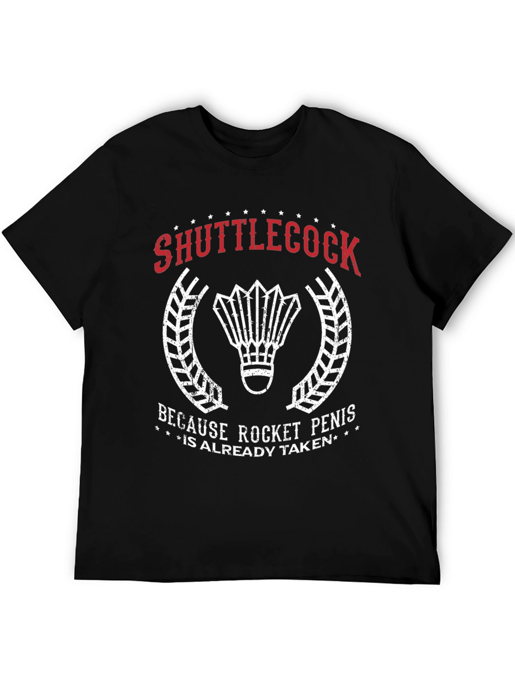Shuttlecock Rocket Penis T-Shirt