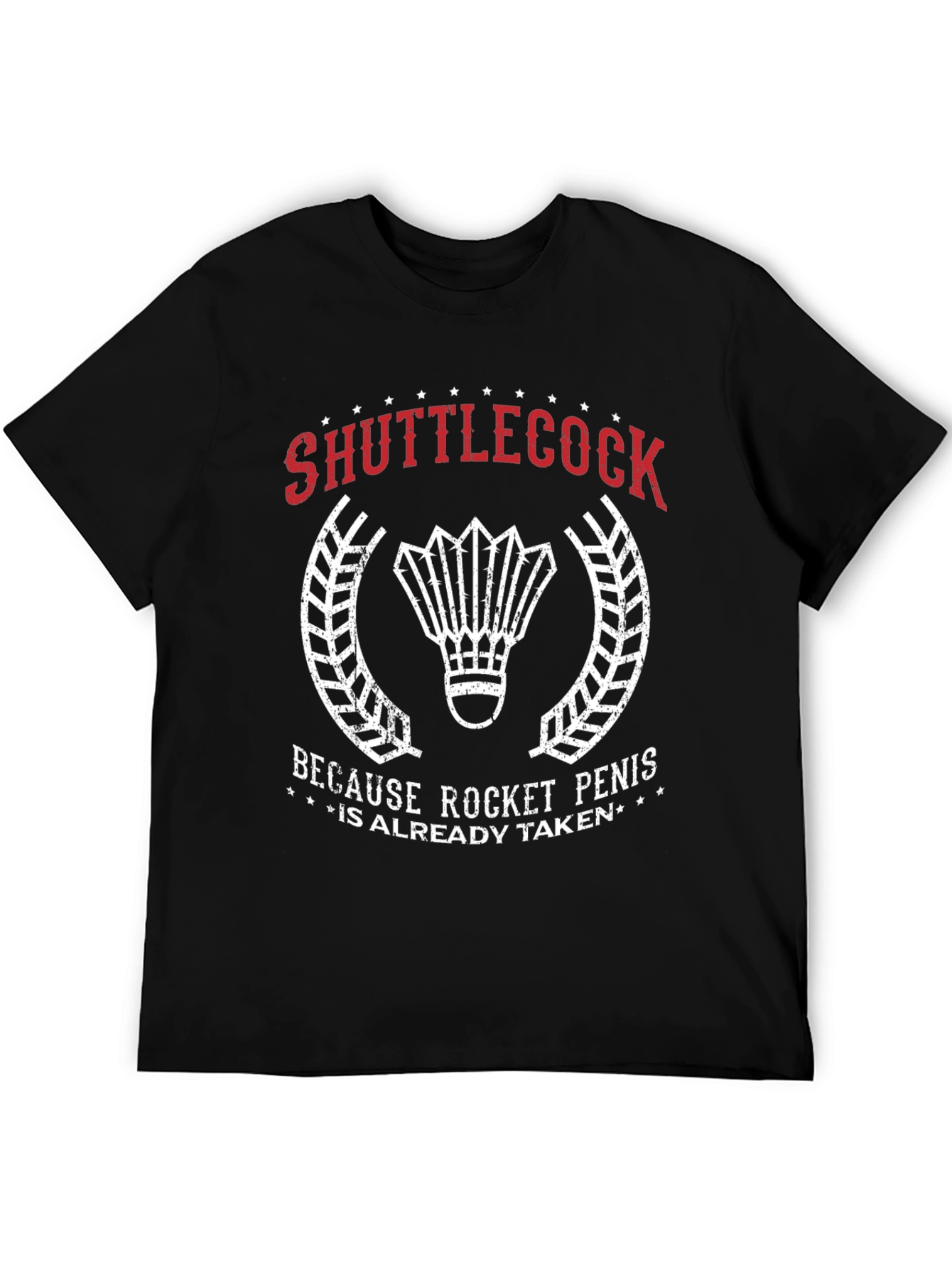 Shuttlecock Rocket Penis T-Shirt