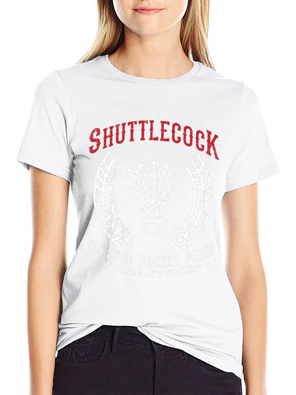 Shuttlecock Rocket Penis T-Shirt