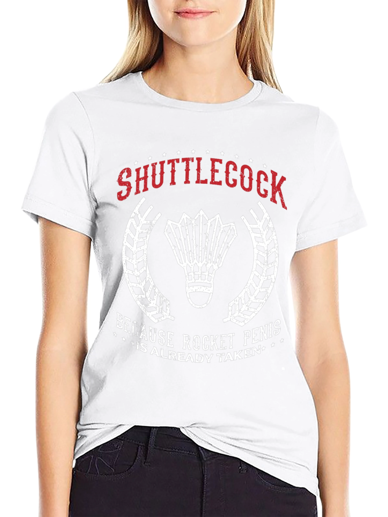 Shuttlecock Rocket Penis T-Shirt