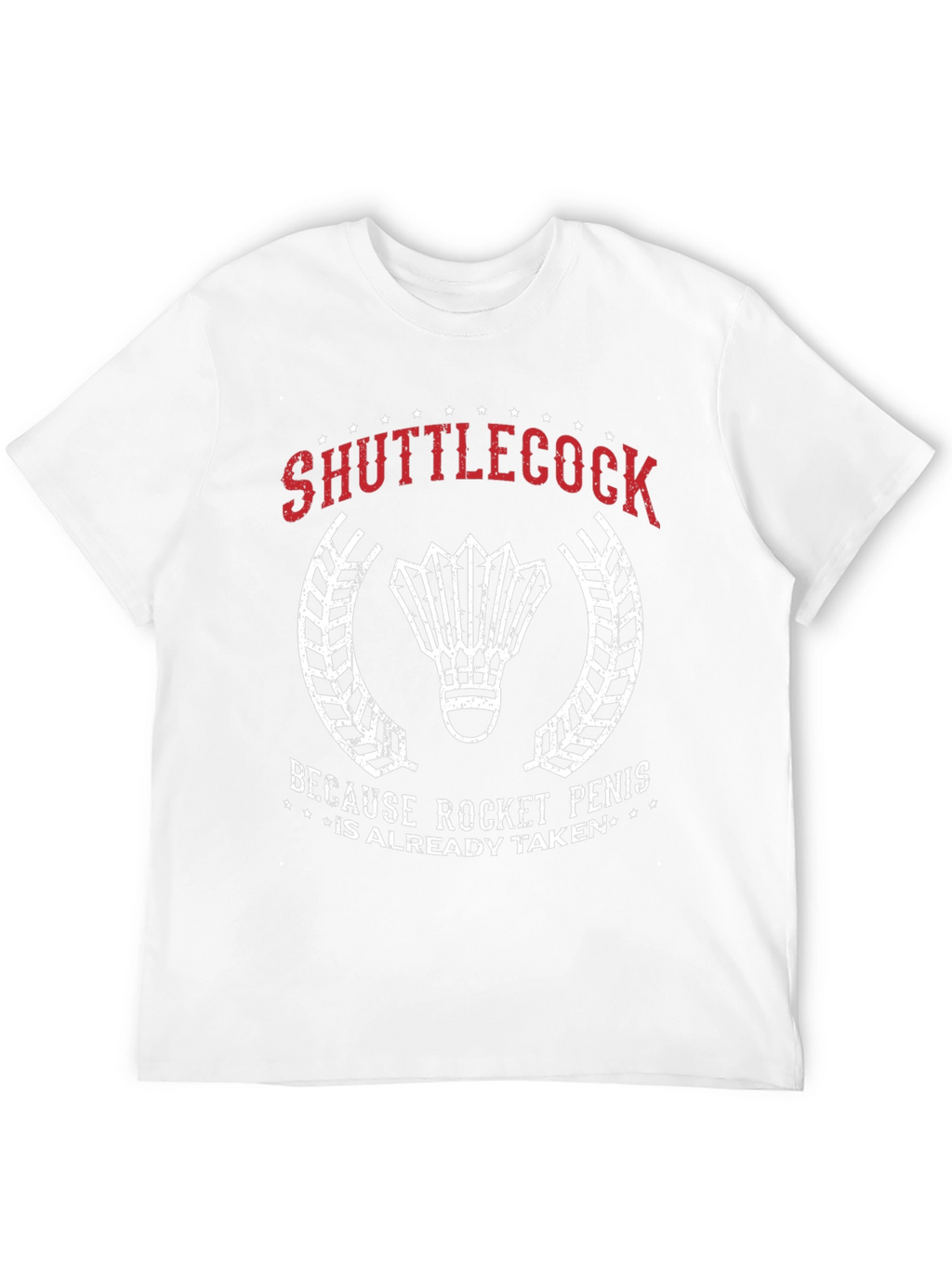 Shuttlecock Rocket Penis T-Shirt