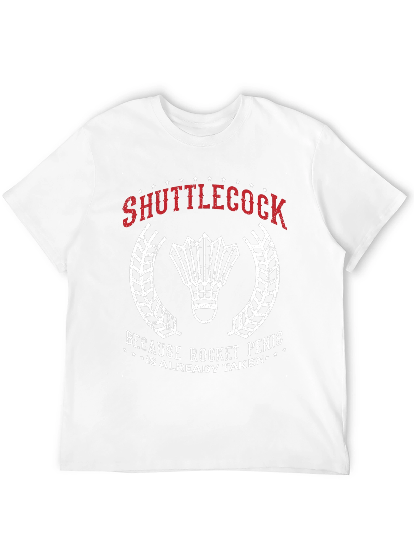 Shuttlecock Rocket Penis T-Shirt