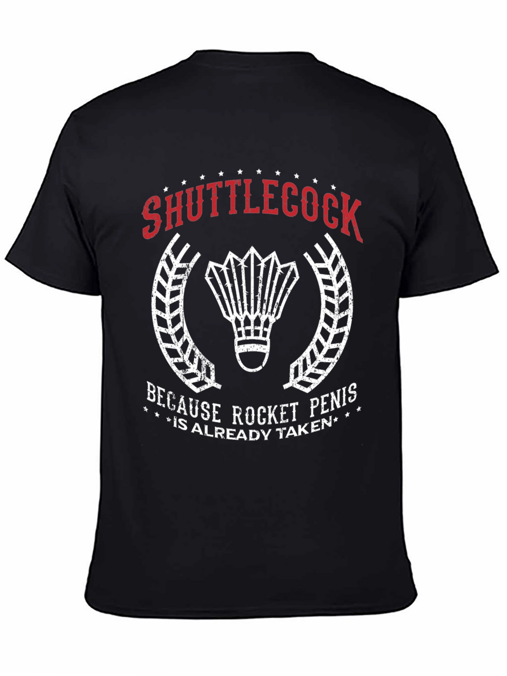 Shuttlecock Rocket Penis T-Shirt