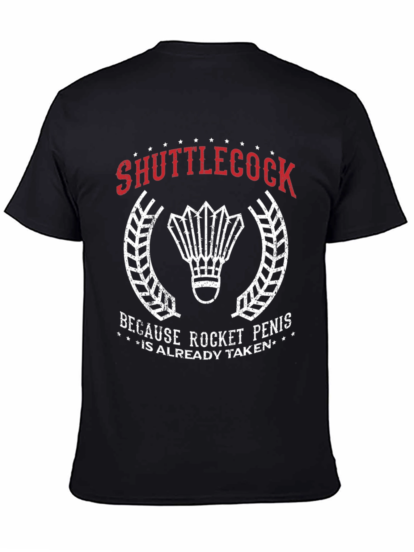 Shuttlecock Rocket Penis T-Shirt