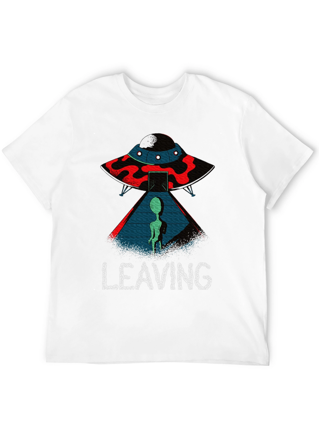 Alien UFO Leaving Graphic T-Shirt
