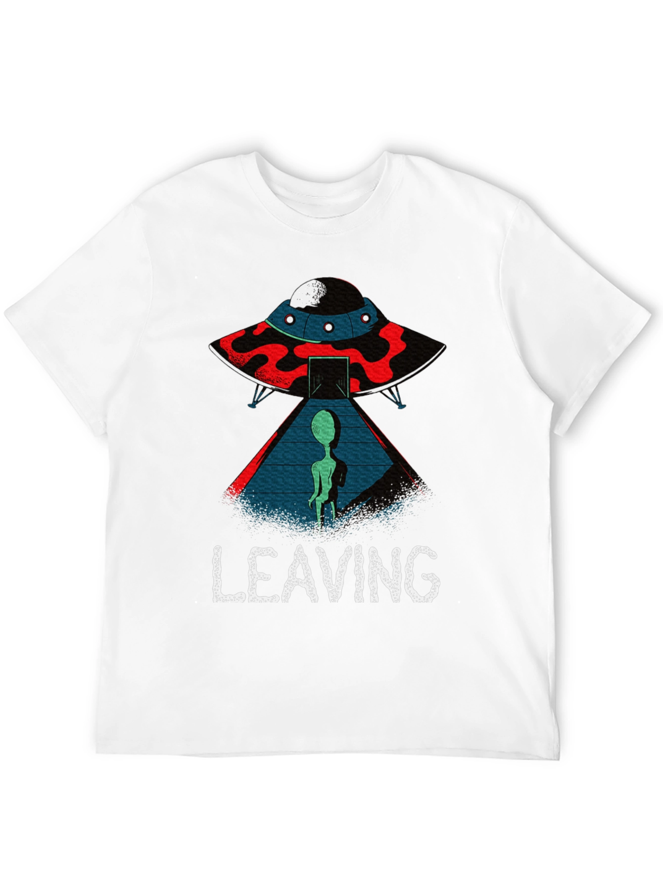 Alien UFO Leaving Graphic T-Shirt