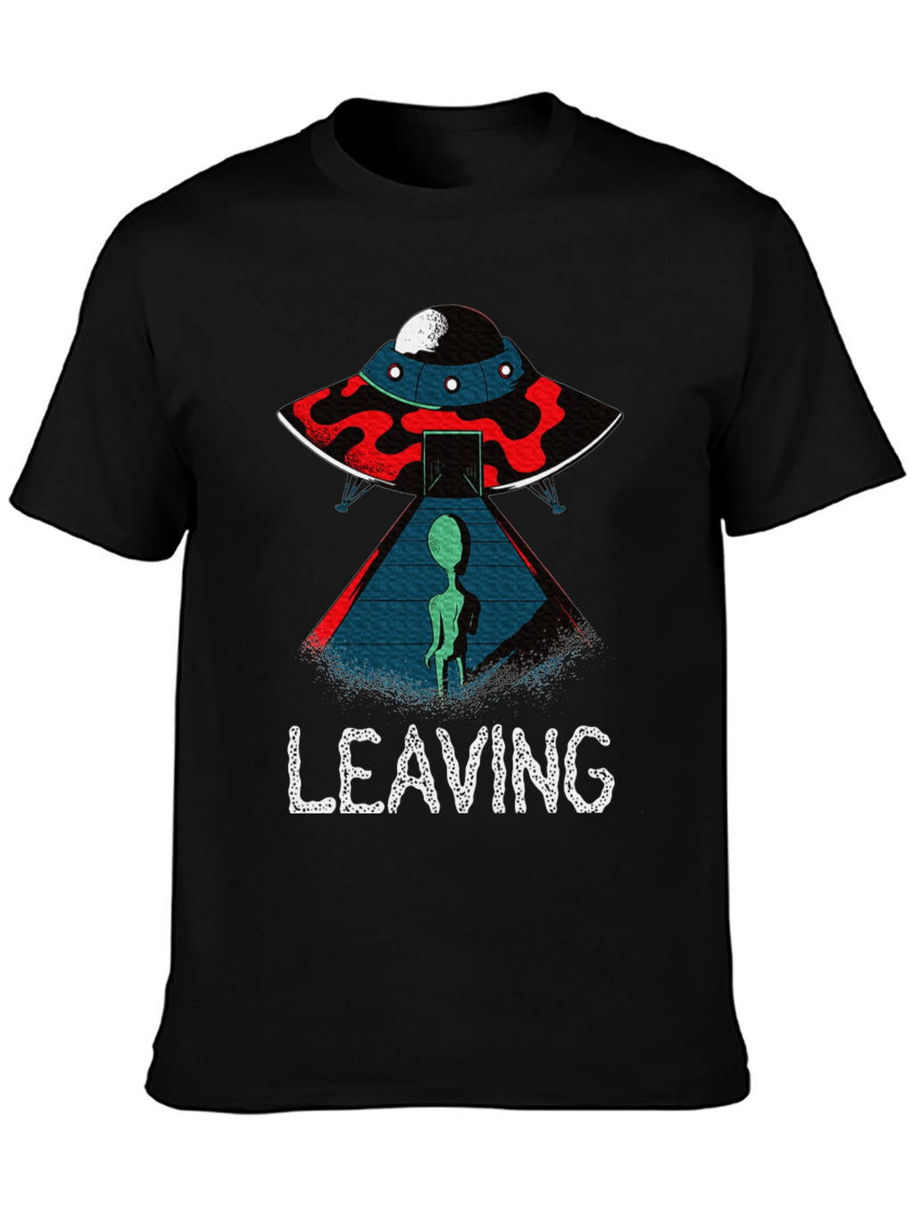 Alien UFO Leaving Graphic T-Shirt