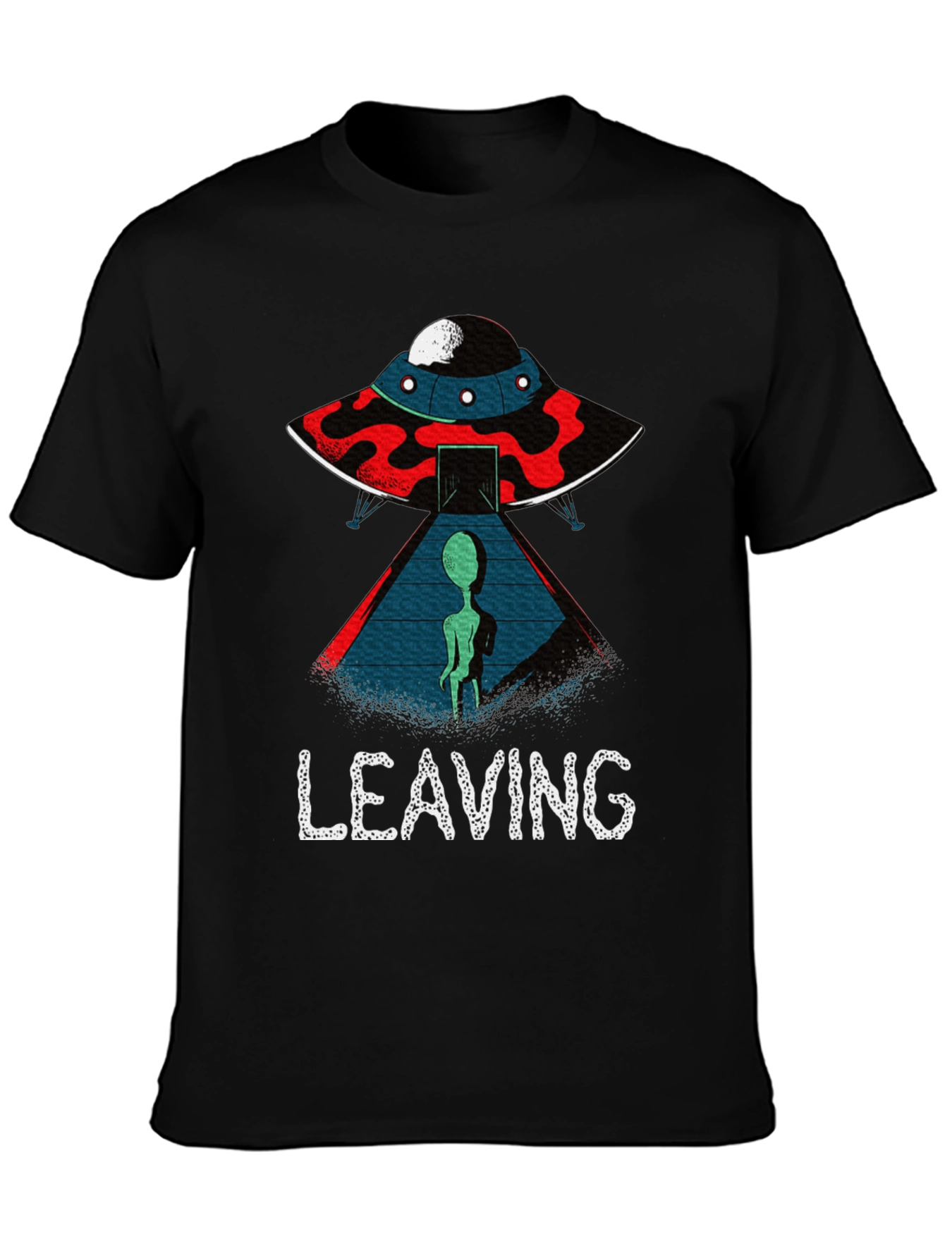 Alien UFO Leaving Graphic T-Shirt