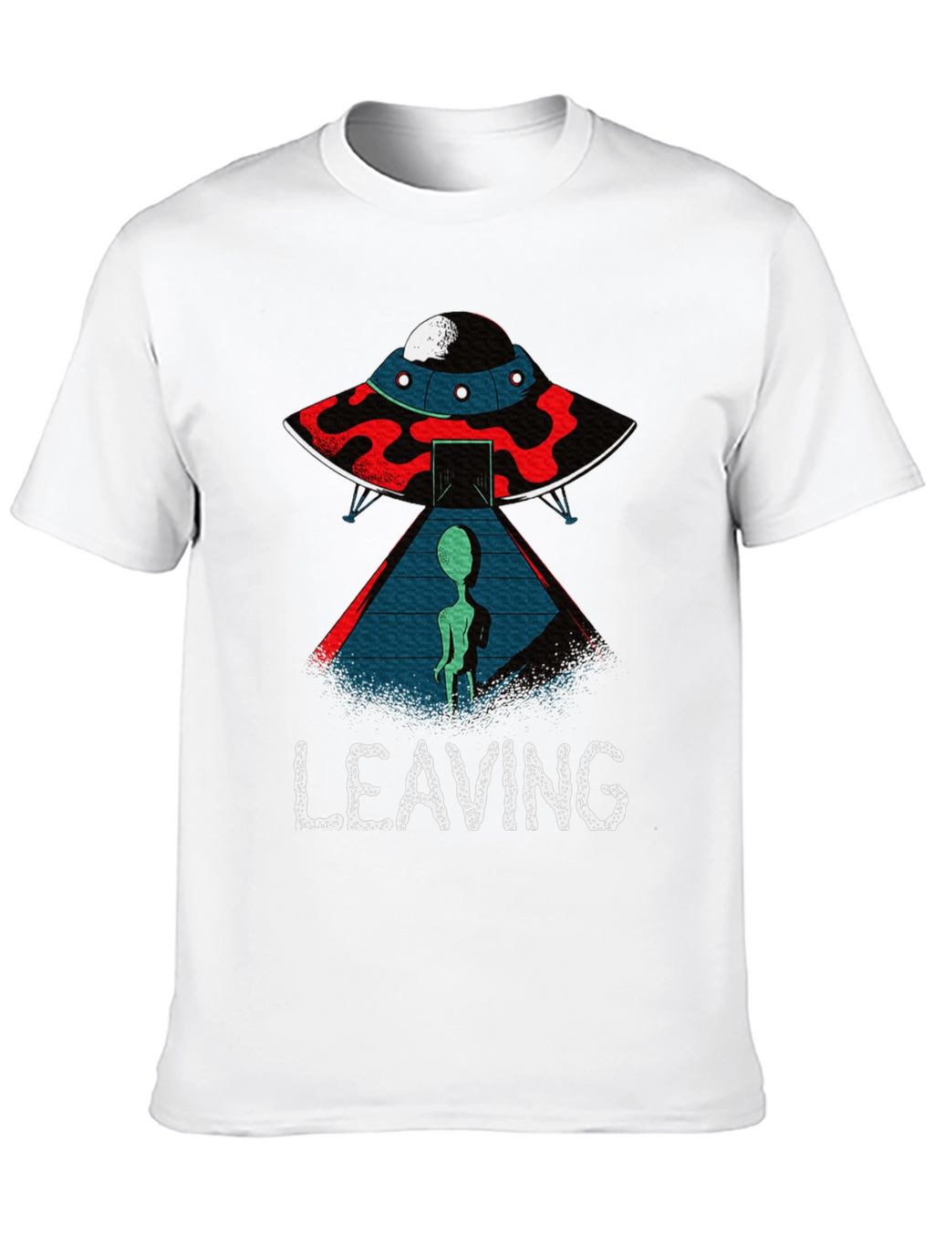 Alien UFO Leaving Graphic T-Shirt