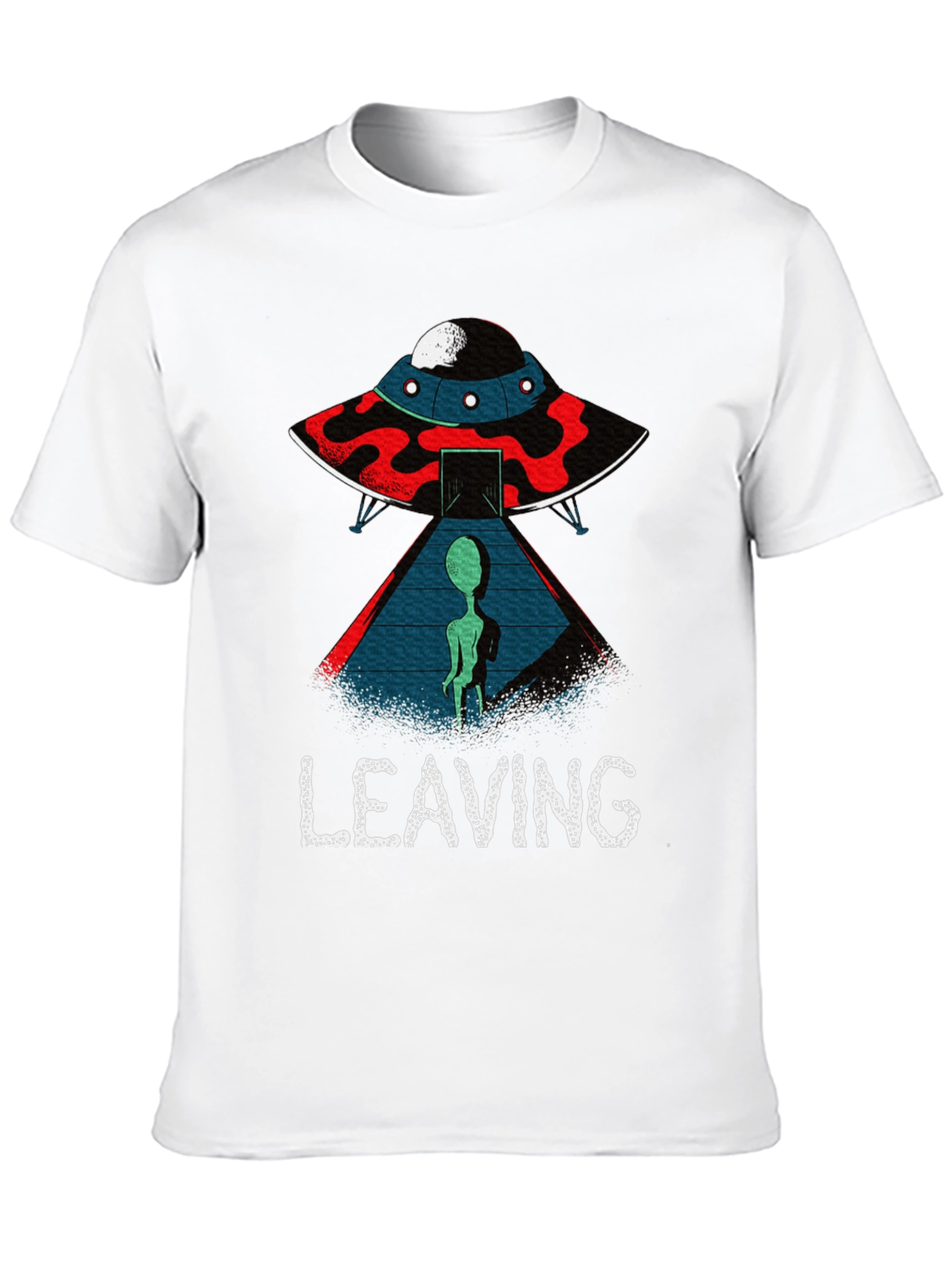 Alien UFO Leaving Graphic T-Shirt