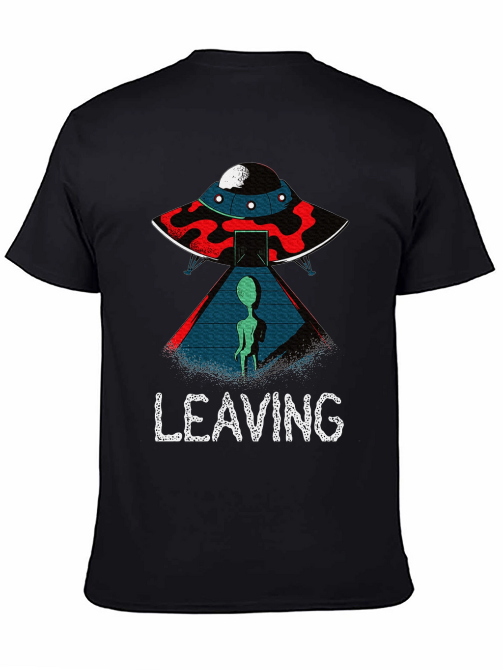 Alien UFO Leaving Graphic T-Shirt