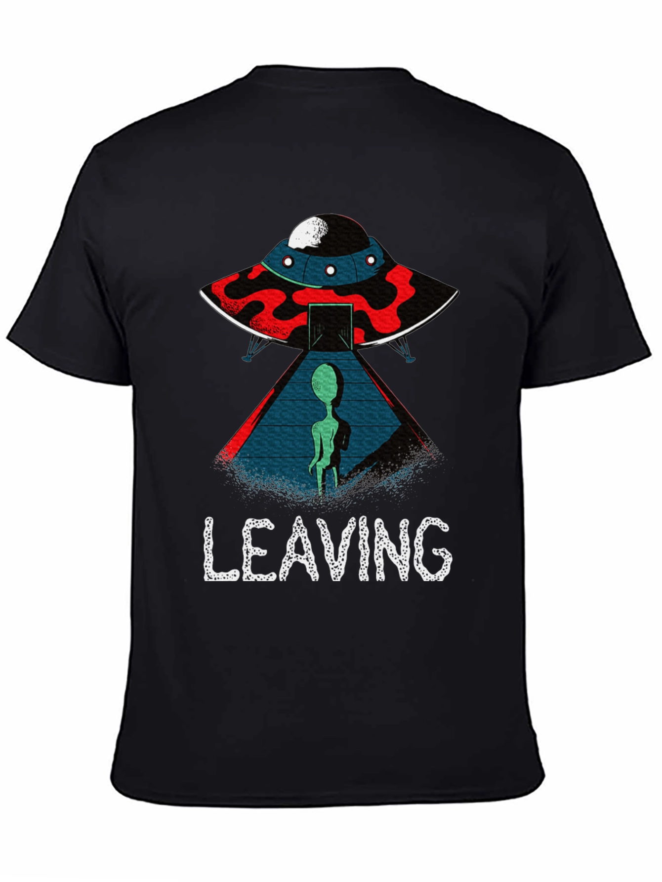 Alien UFO Leaving Graphic T-Shirt