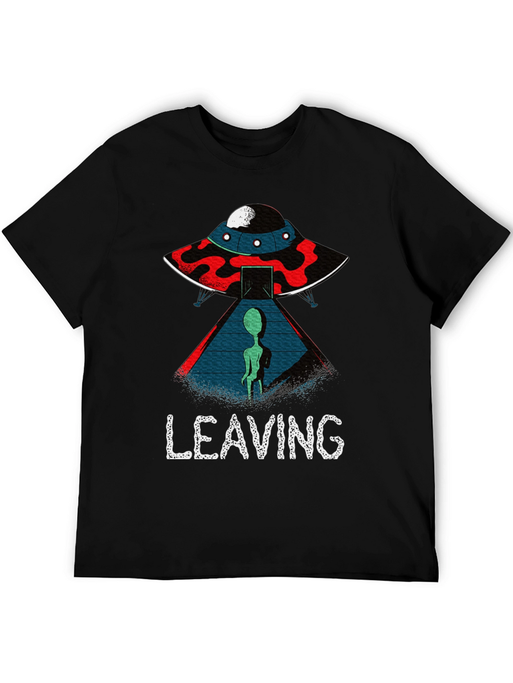 Alien UFO Leaving Graphic T-Shirt