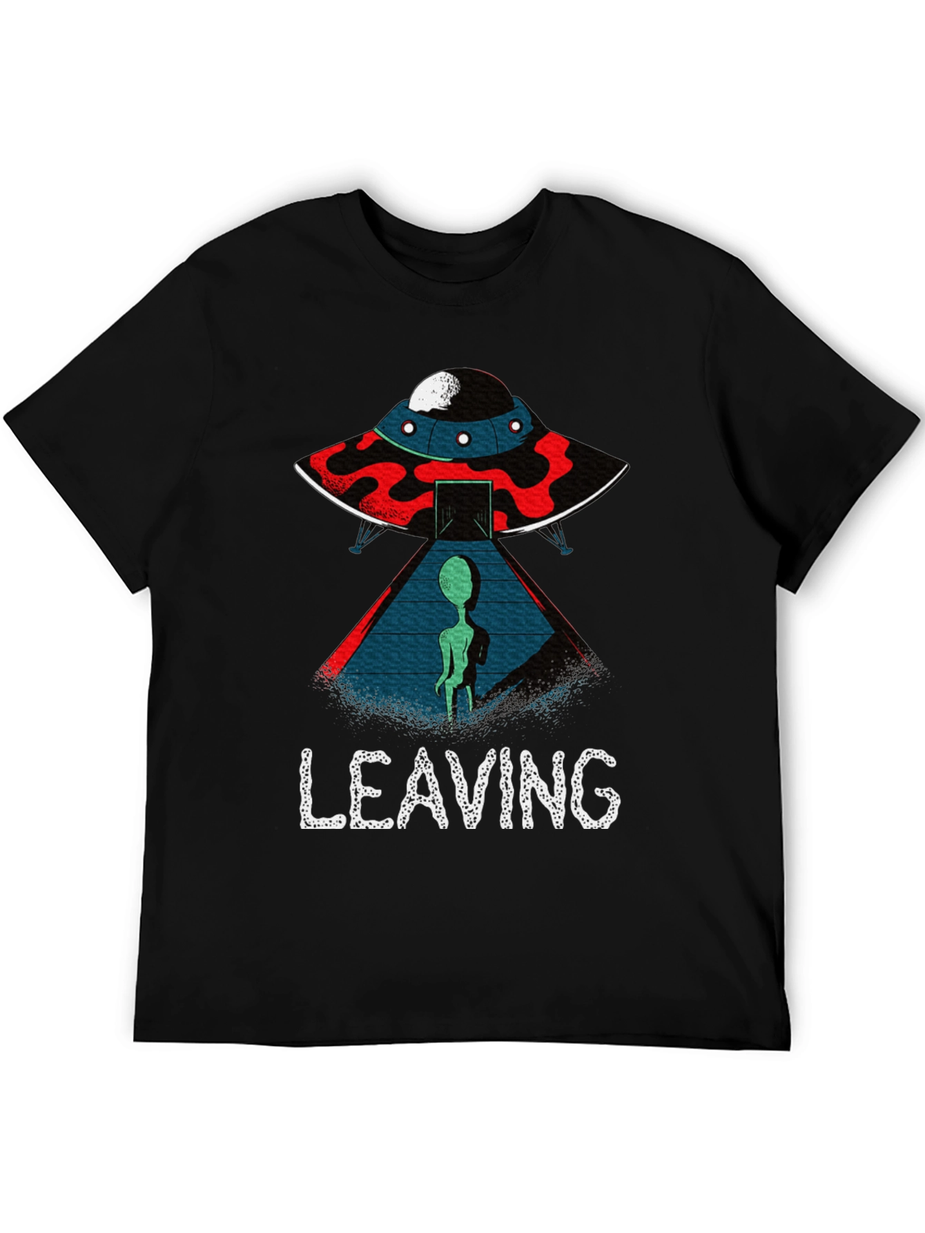 Alien UFO Leaving Graphic T-Shirt