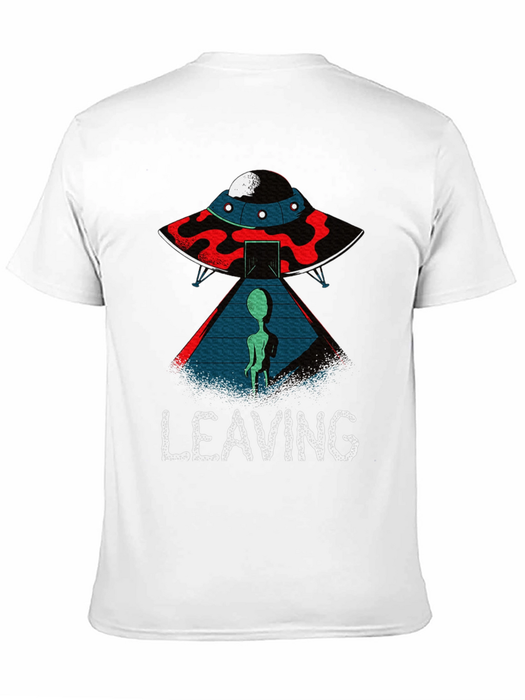 Alien UFO Leaving Graphic T-Shirt