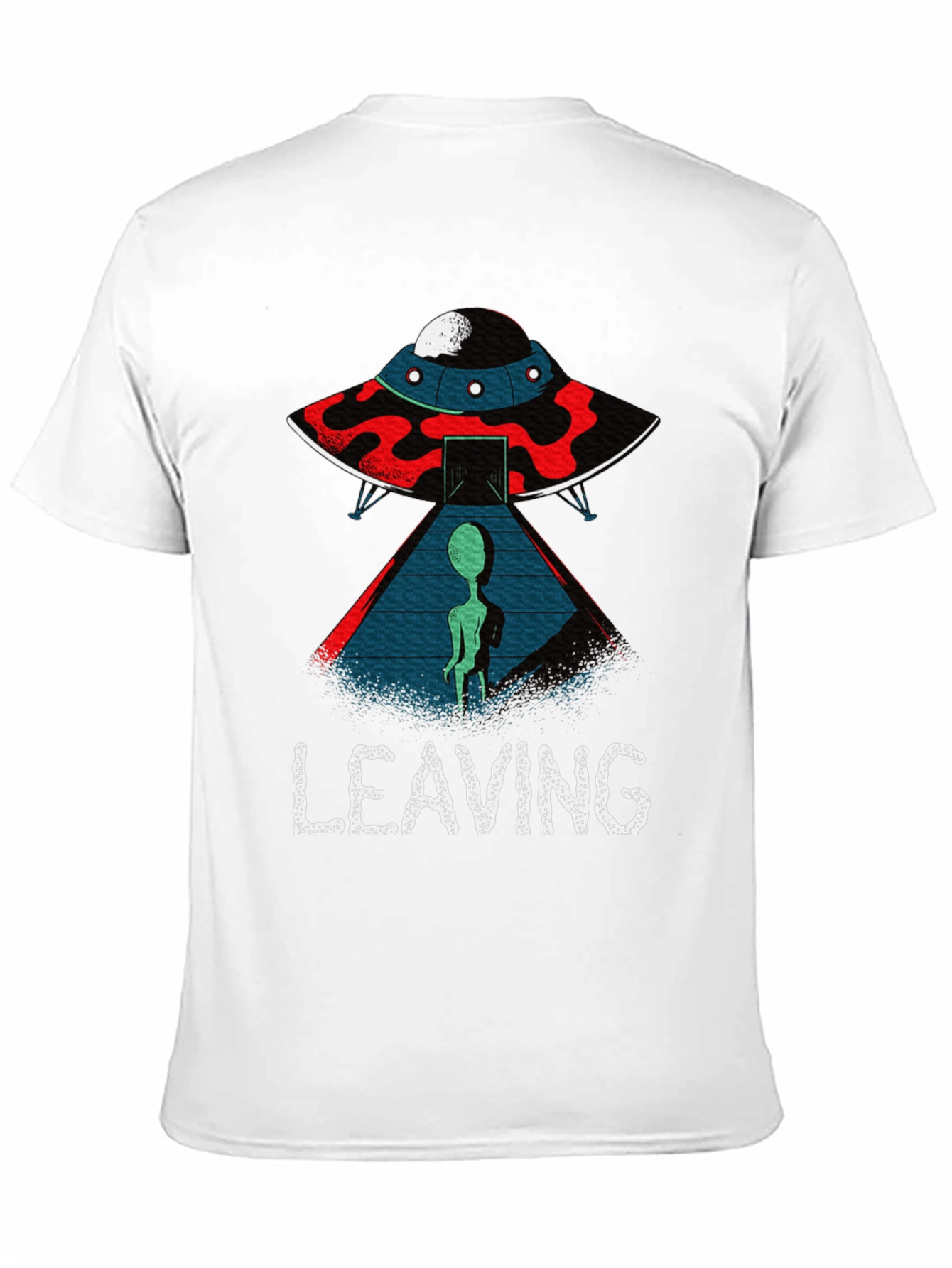 Alien UFO Leaving Graphic T-Shirt