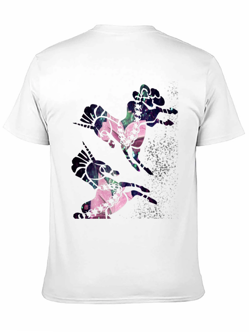 Abstract Unicorn Black T-Shirt