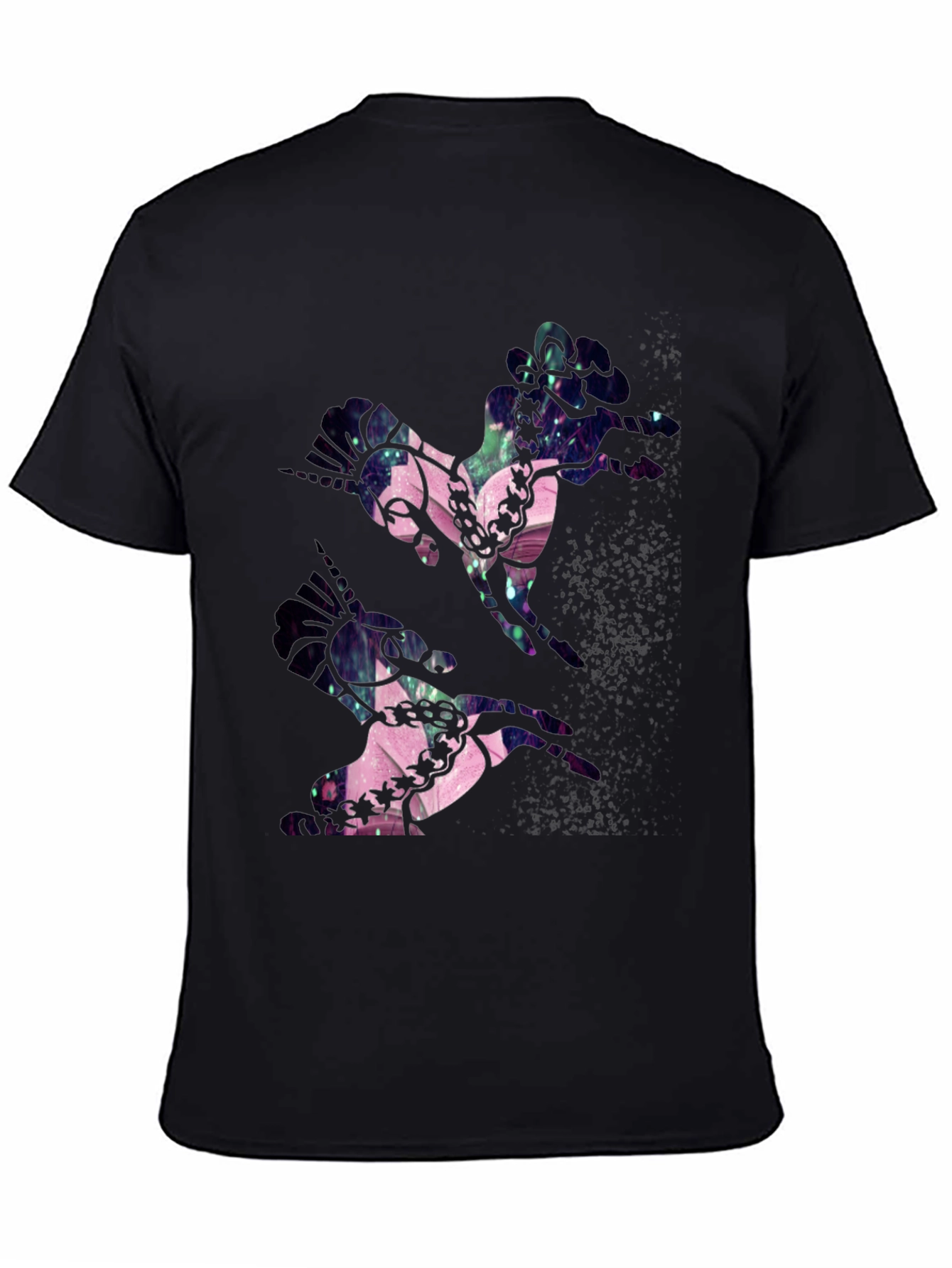 Abstract Unicorn Black T-Shirt
