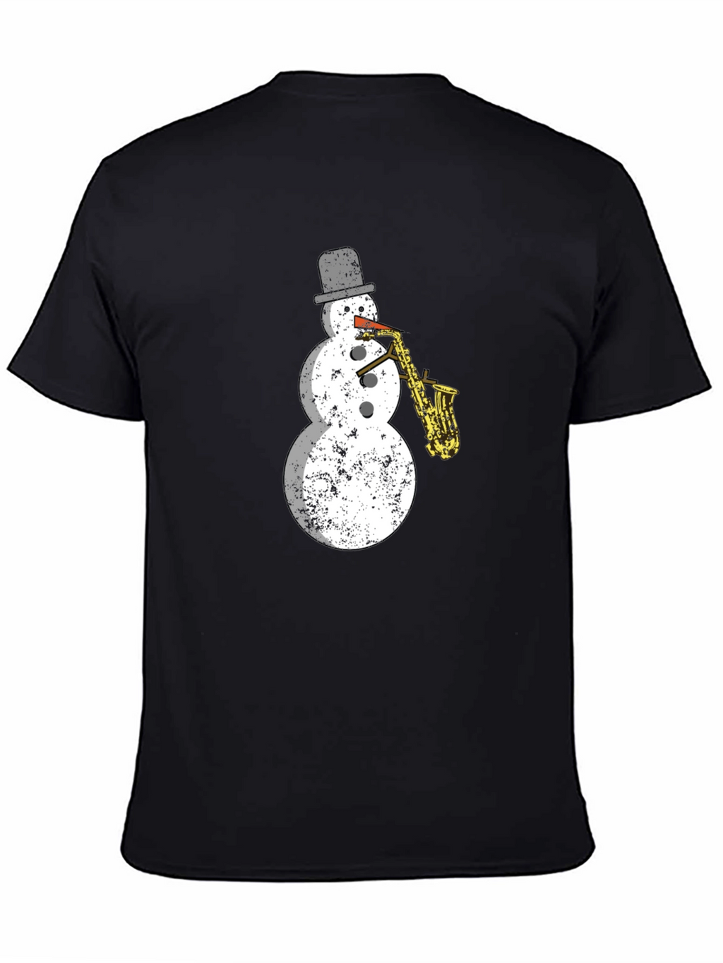 Snowman Saxophone T-Shirt - Holiday Cool!