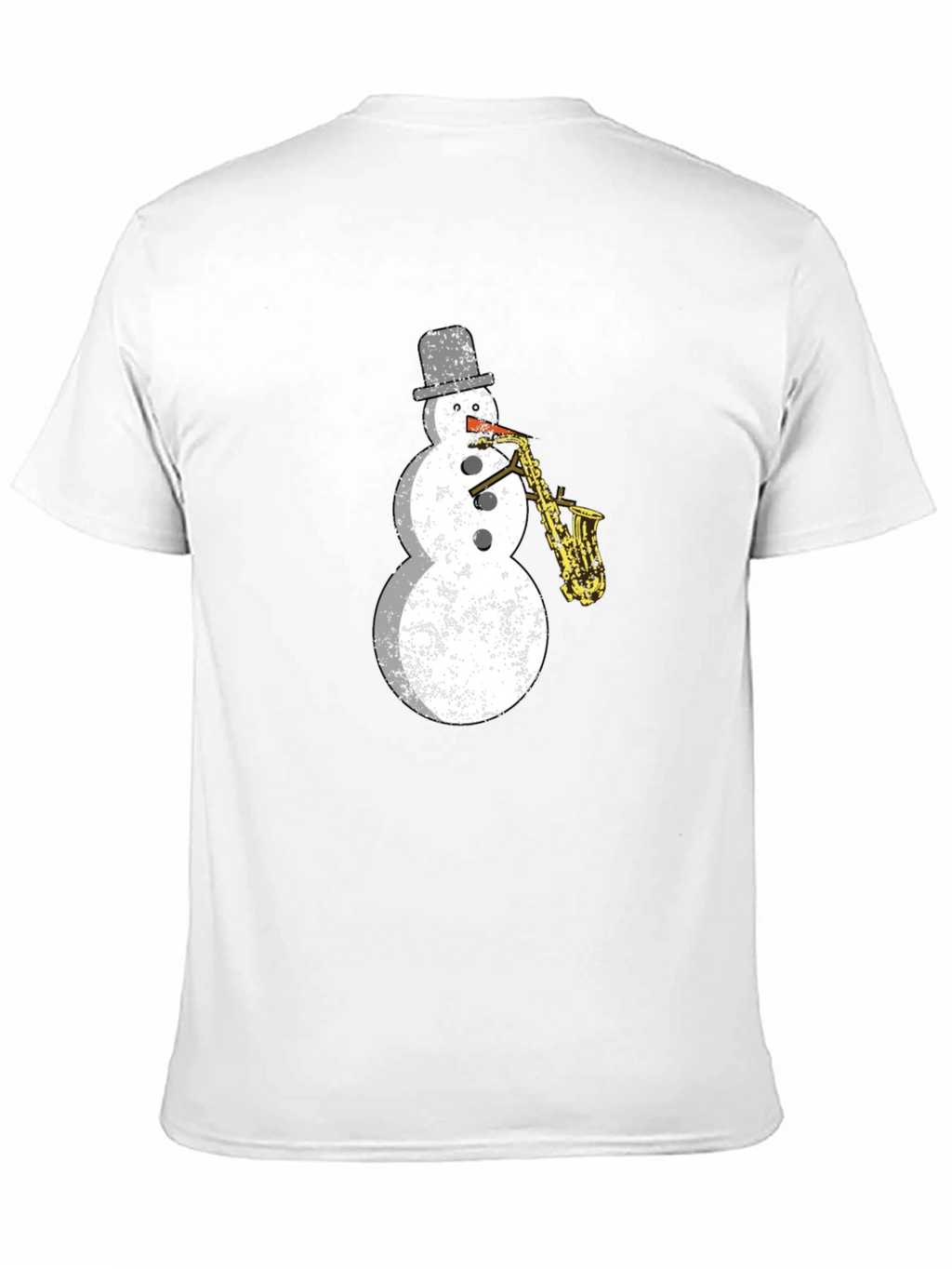 Snowman Saxophone T-Shirt - Holiday Cool!