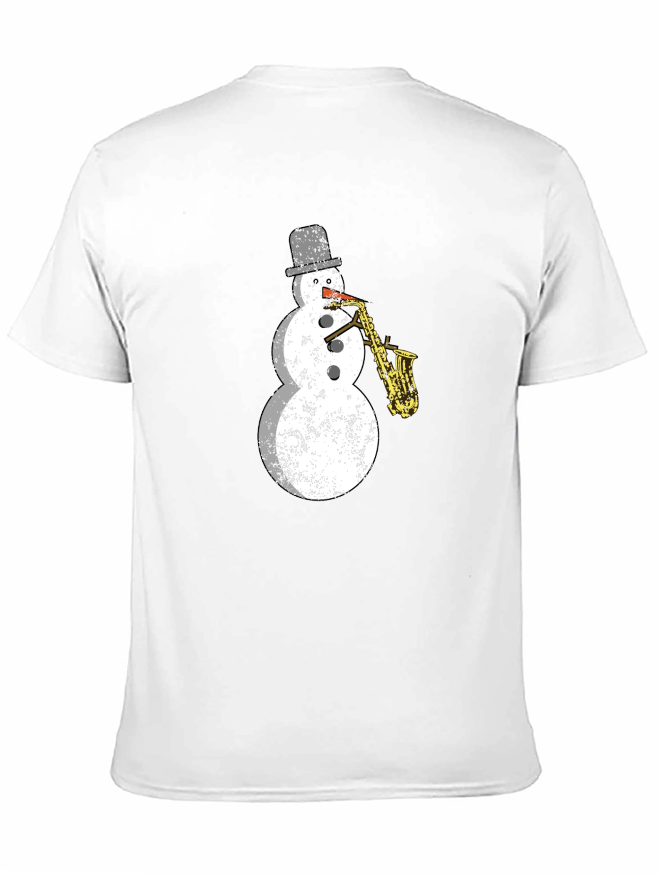 Snowman Saxophone T-Shirt - Holiday Cool!