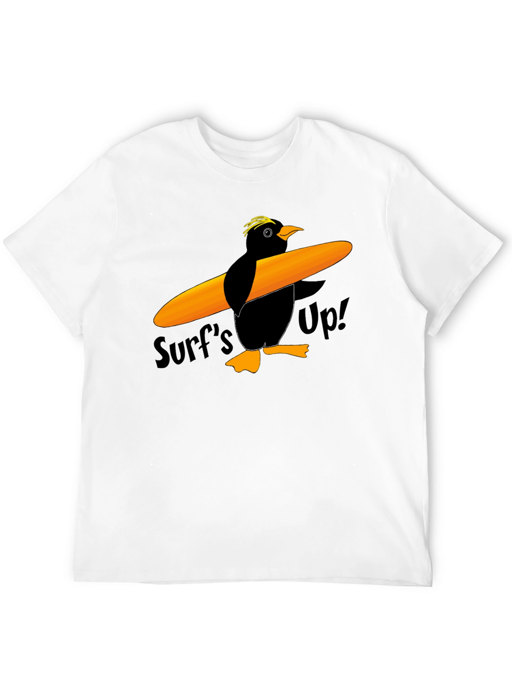 Surfs Up Penguin Graphic T-Shirt