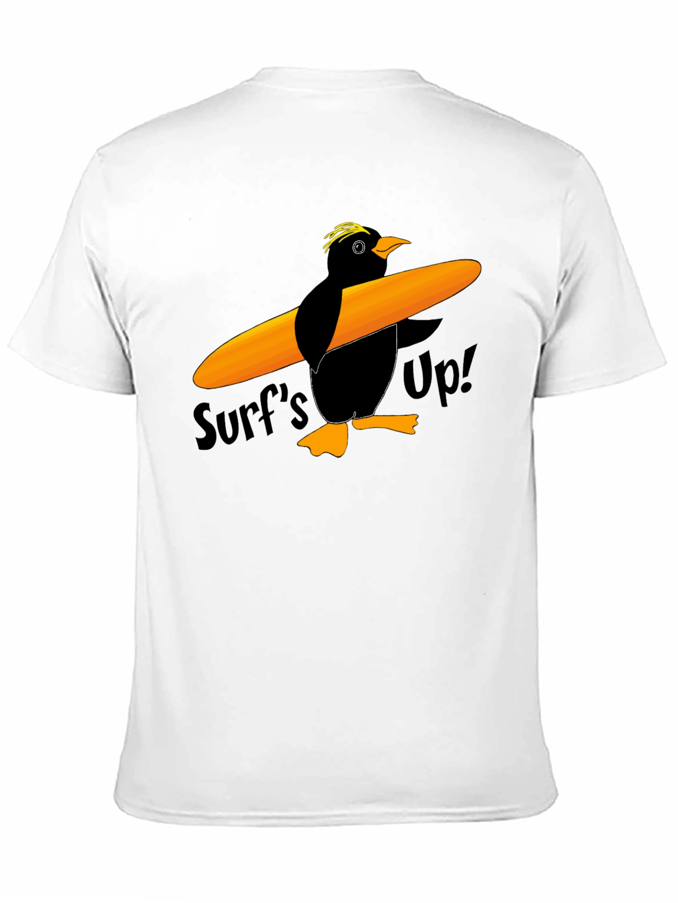 Surfs Up Penguin Graphic T-Shirt