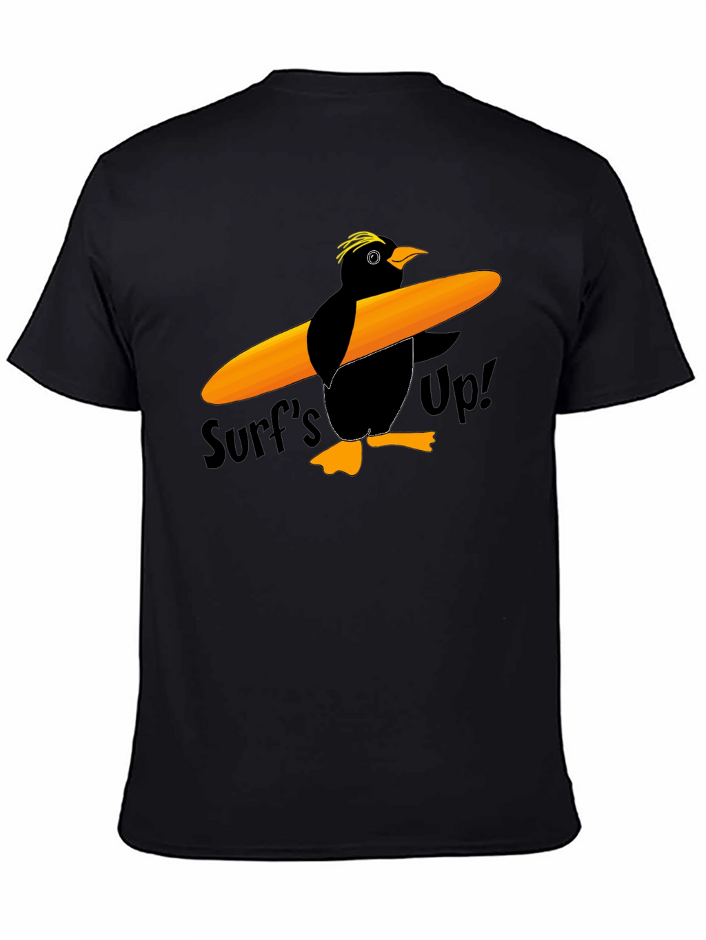 Surfs Up Penguin Graphic T-Shirt