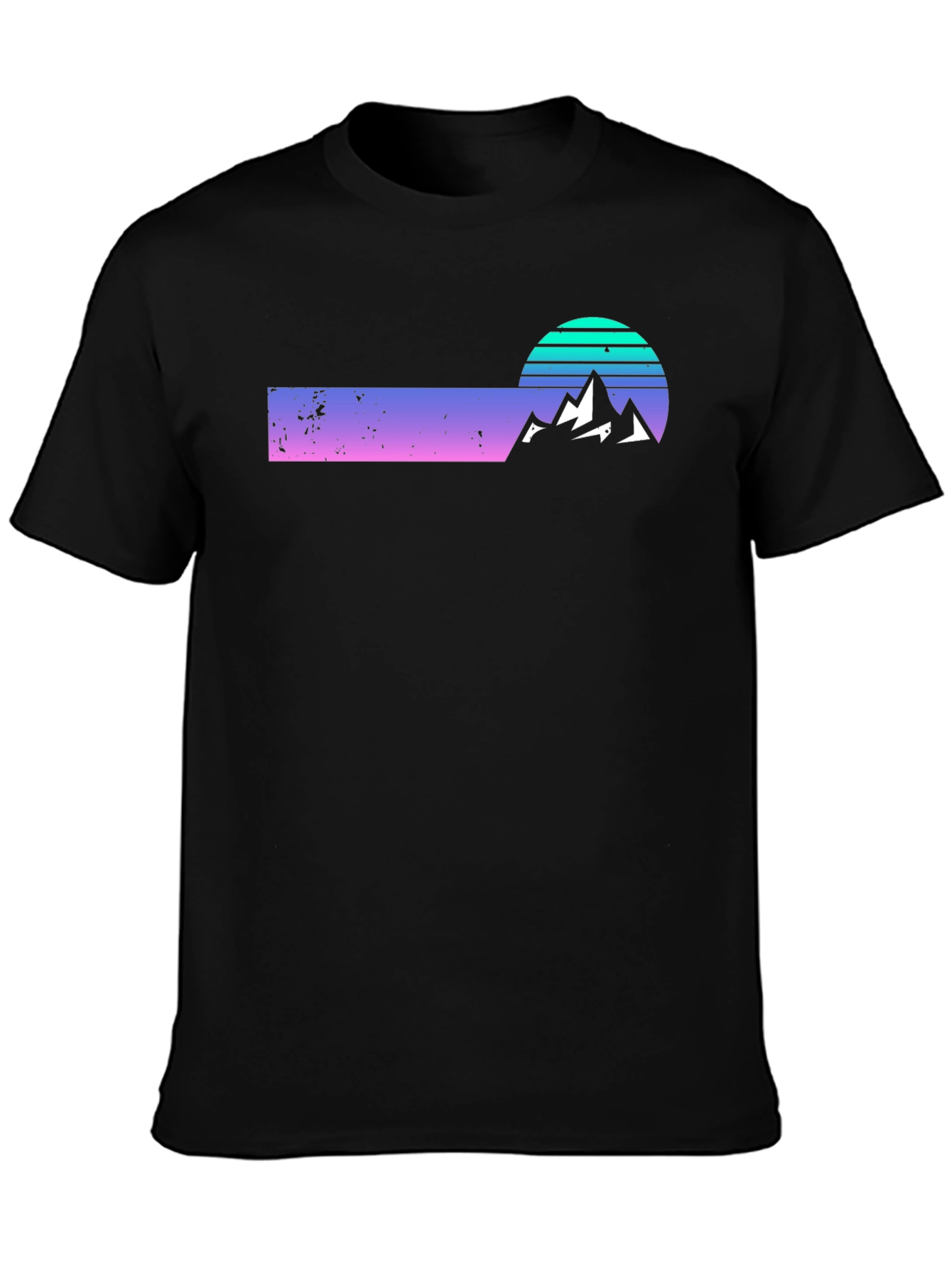 Retro Mountain Sunset T-Shirt