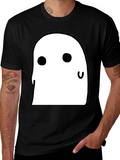 Cute Ghost Graphic Tee - Halloween Spooky Season T-Shirt