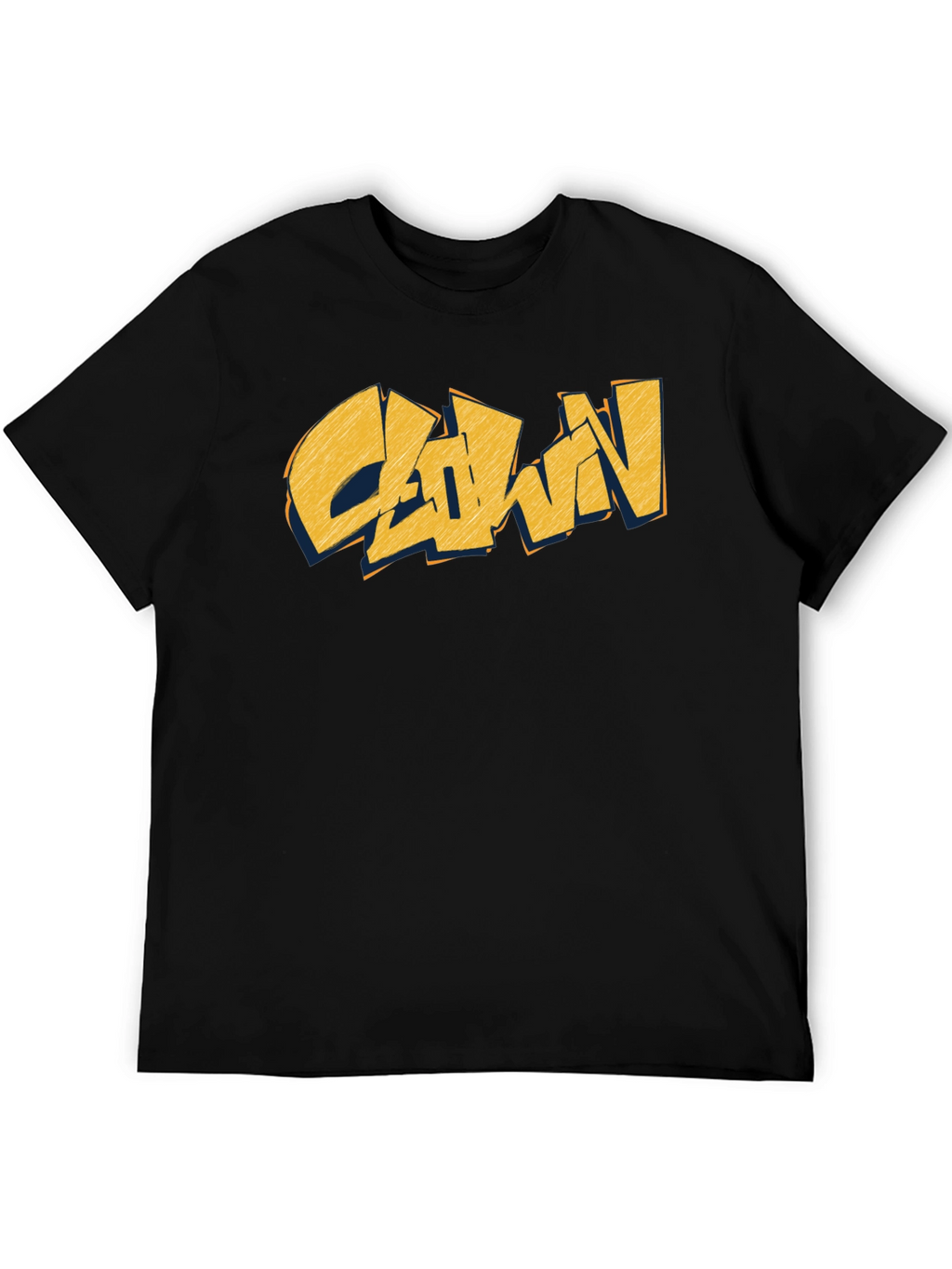 Clown Graphic Print Black T-Shirt