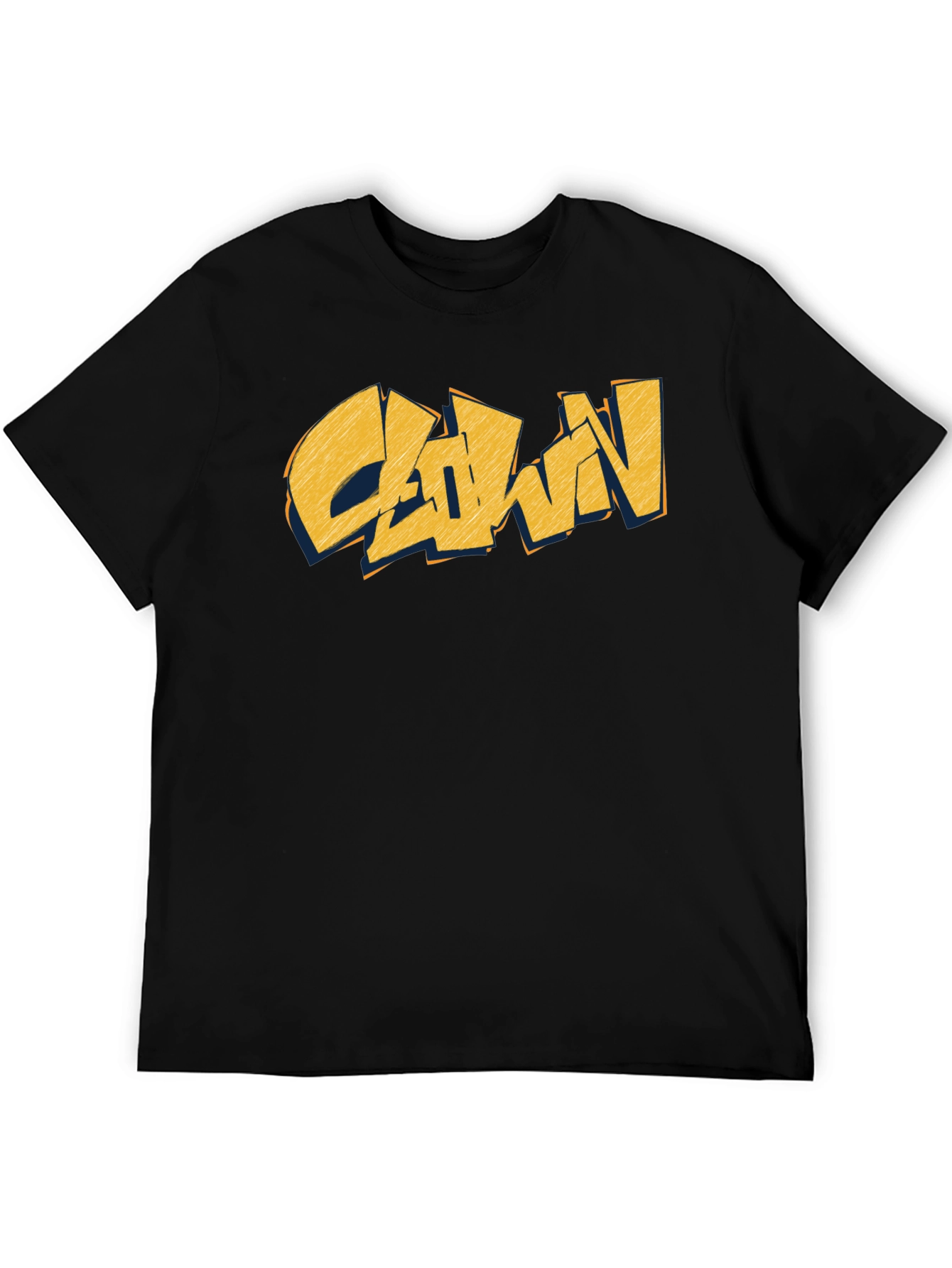 Clown Graphic Print Black T-Shirt
