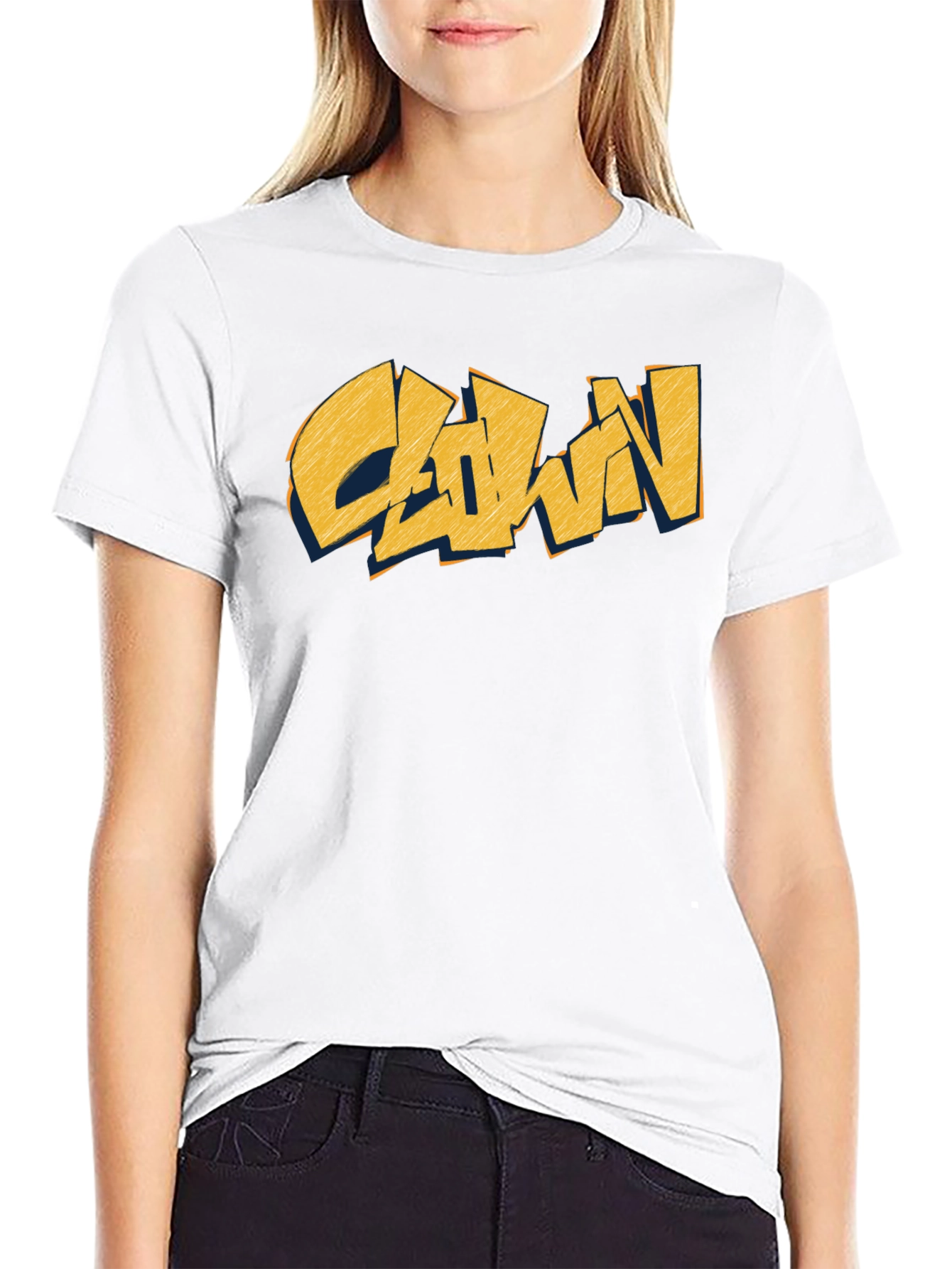 Clown Graphic Print Black T-Shirt