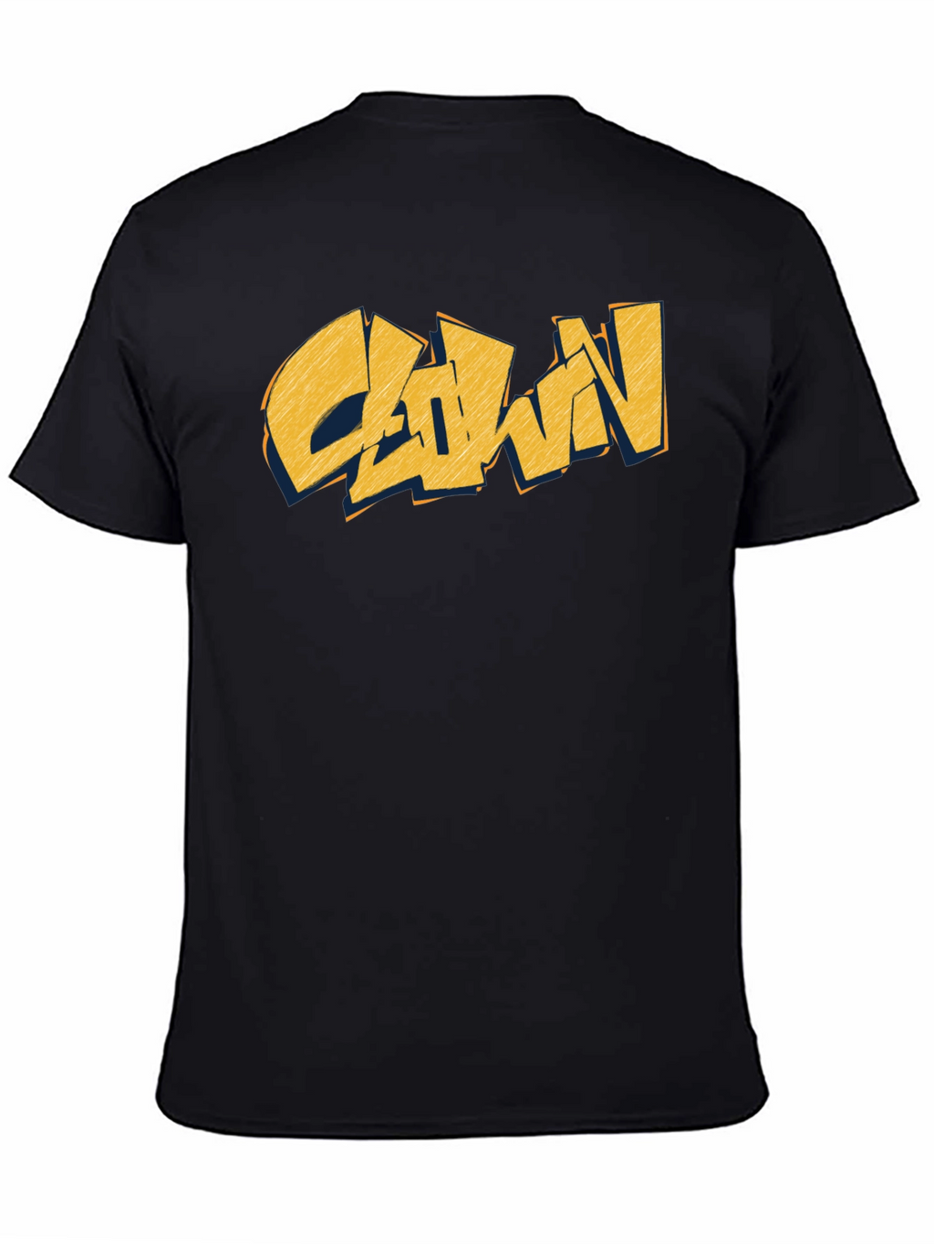 Clown Graphic Print Black T-Shirt
