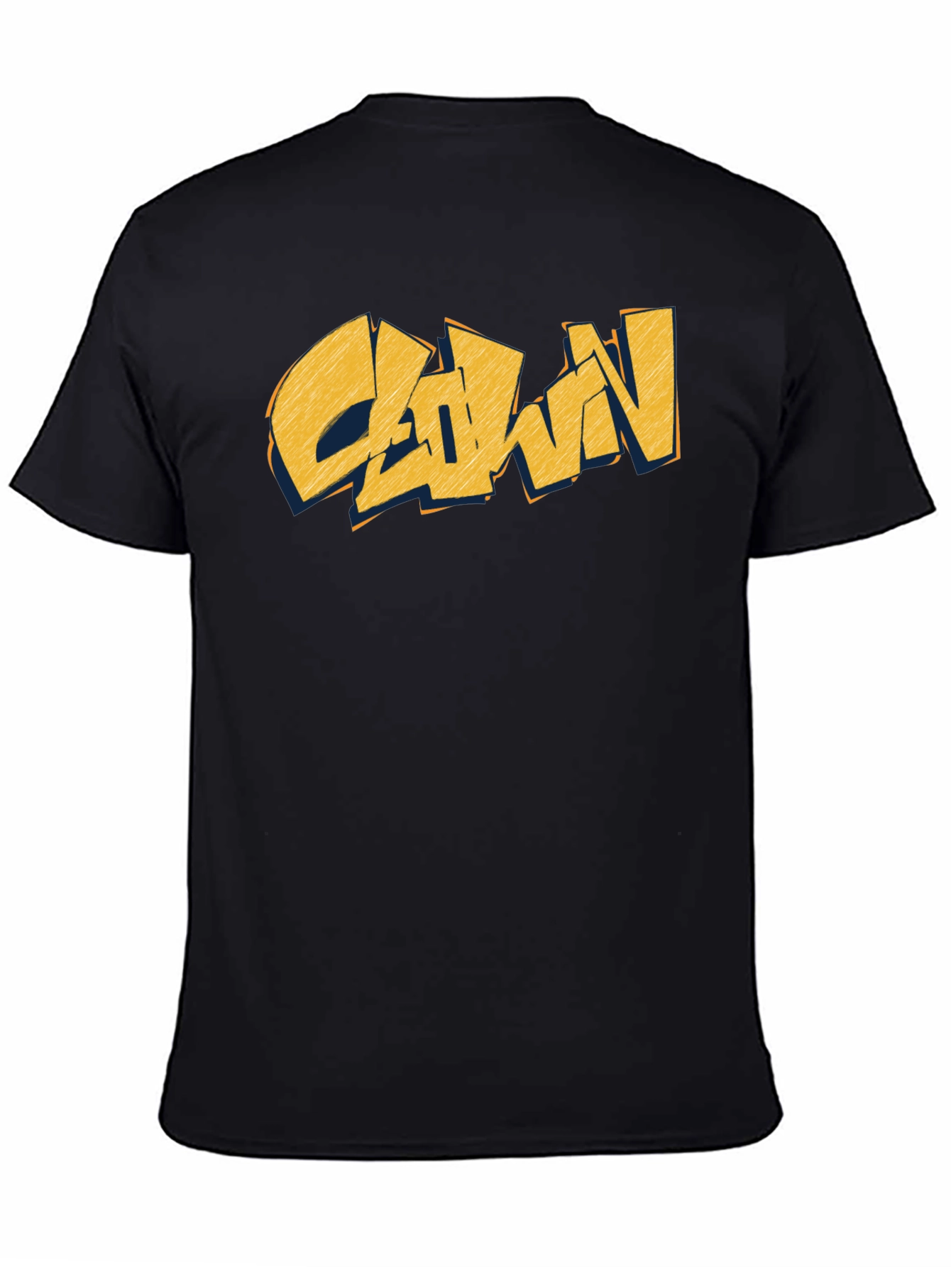 Clown Graphic Print Black T-Shirt